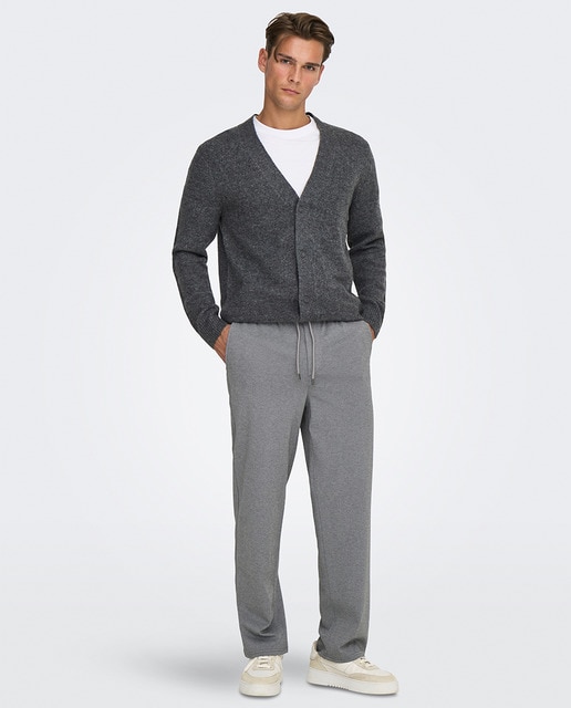 Imagem 0 de Calças com Cintura Elástica. Loose Fit.