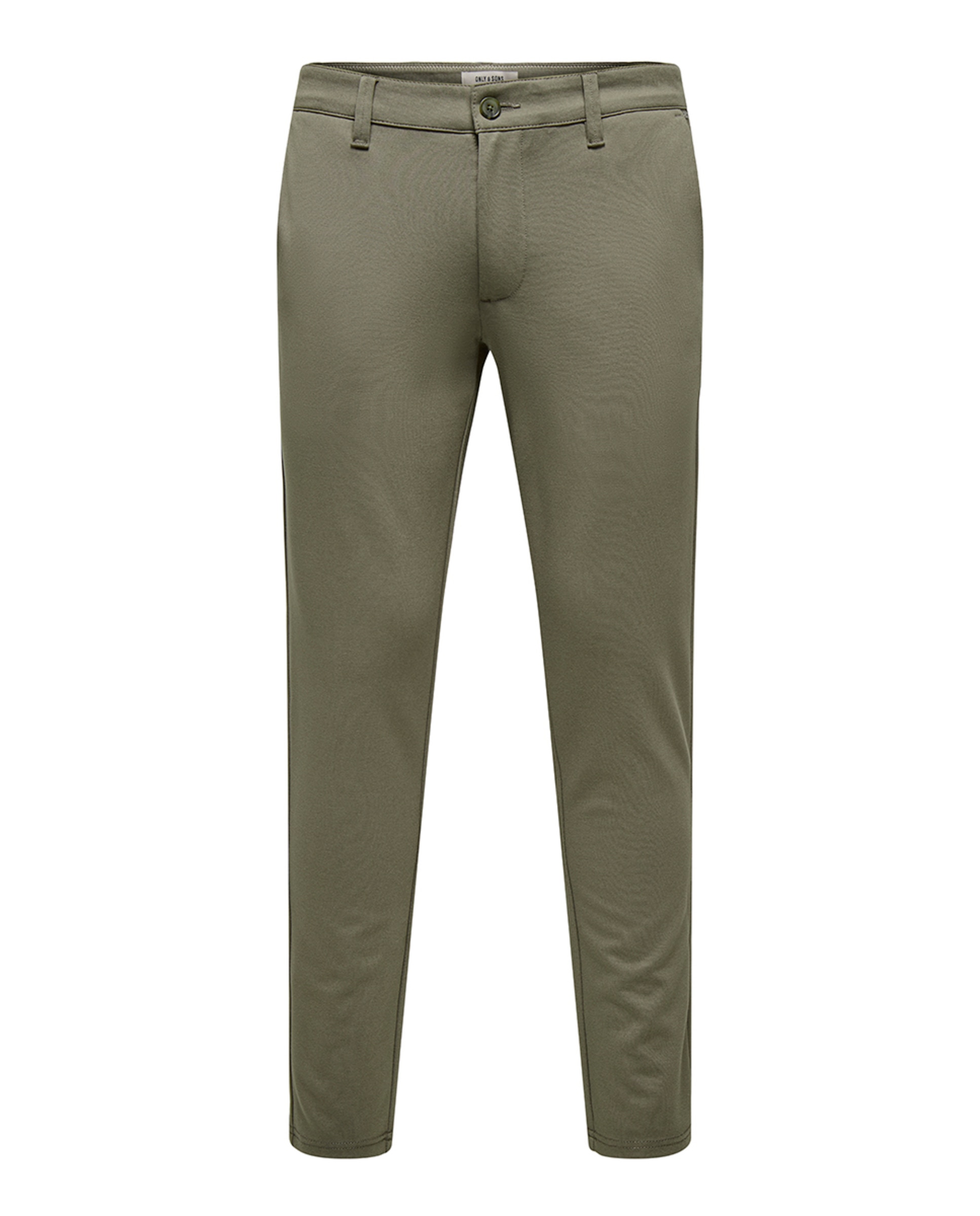Calças formais slim Verde pardo-6