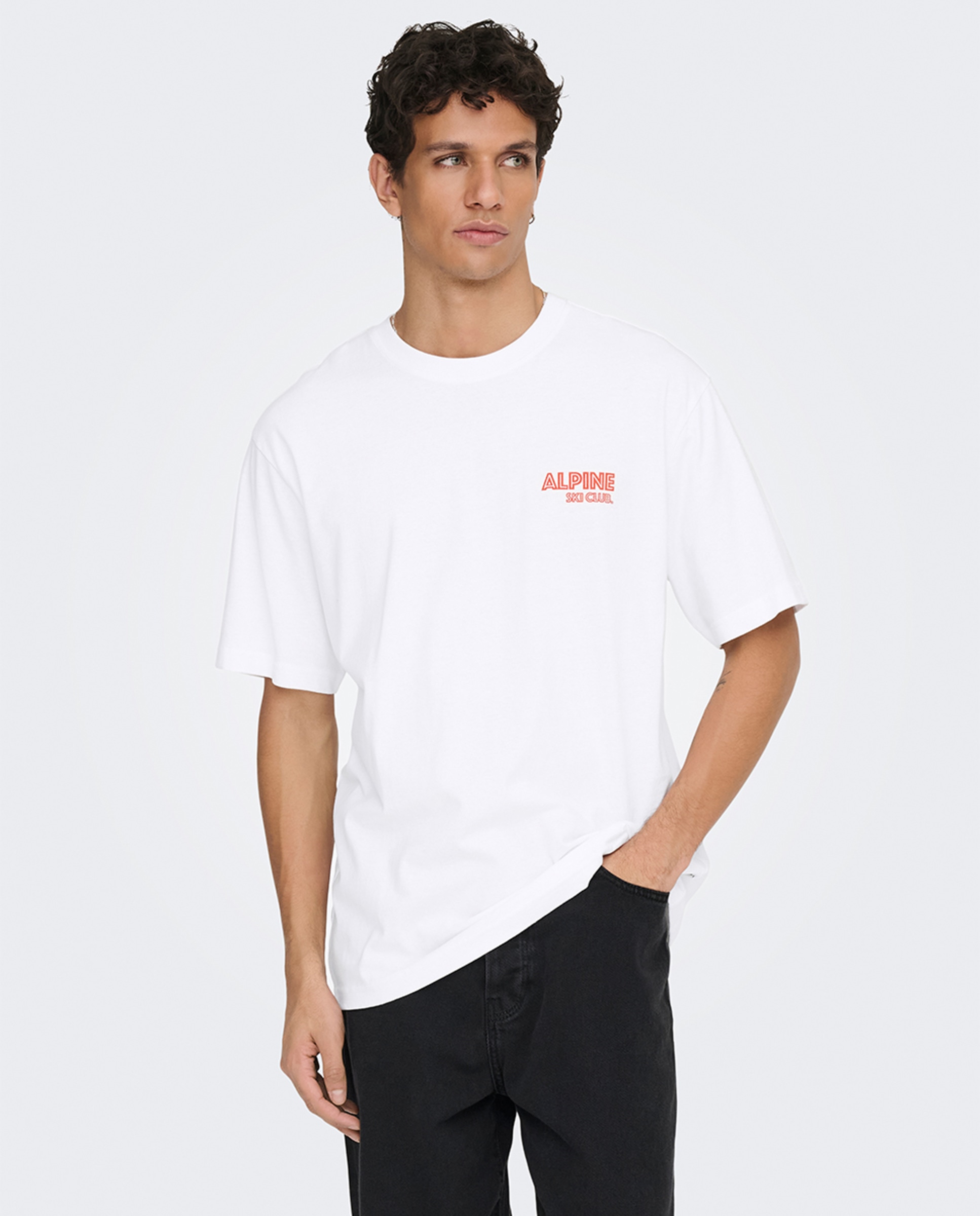 Imagem 0 de T-shirt de Manga Curta Relaxed Fit 100% Algodão.