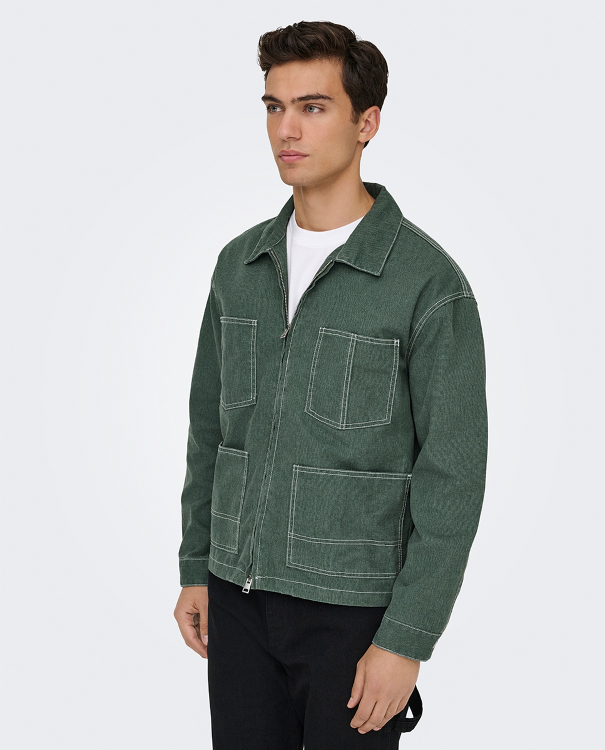 Imagem 0 de Blusão de Ganga Regular Fit.