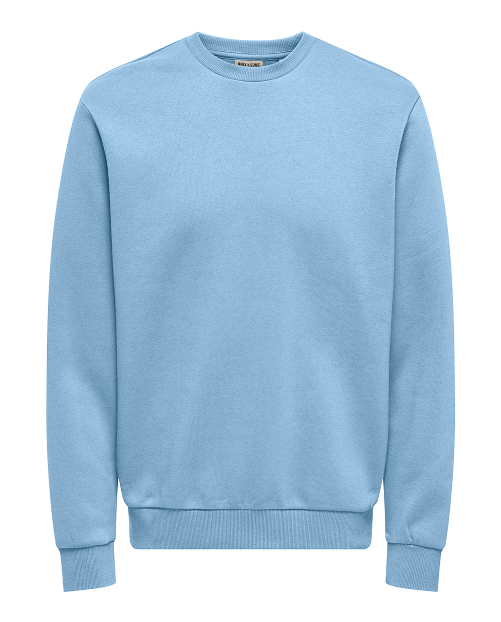 Sweatshirt de homem com decote redondo Azul-3