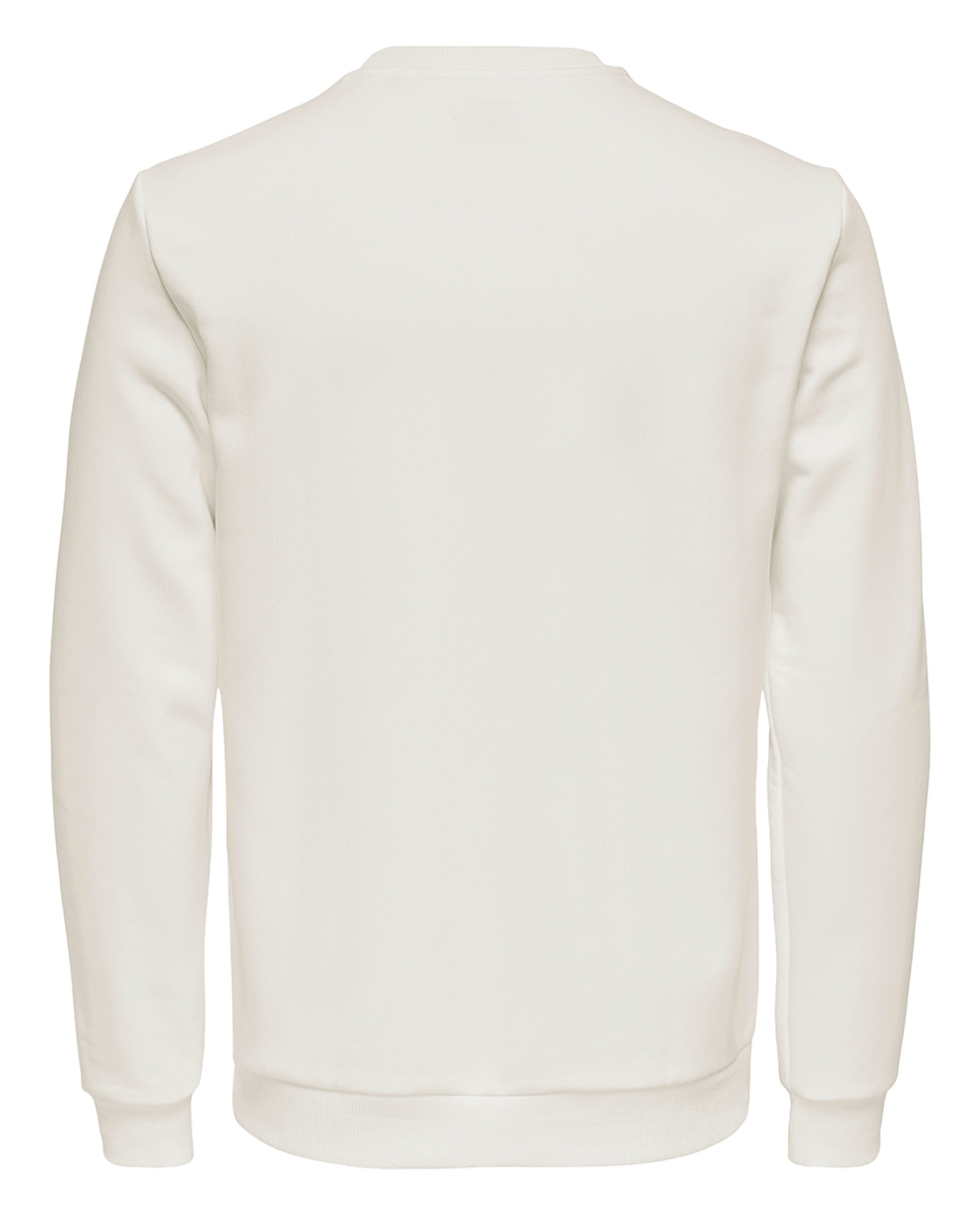 Sweatshirt de homem com decote redondo Branco-5