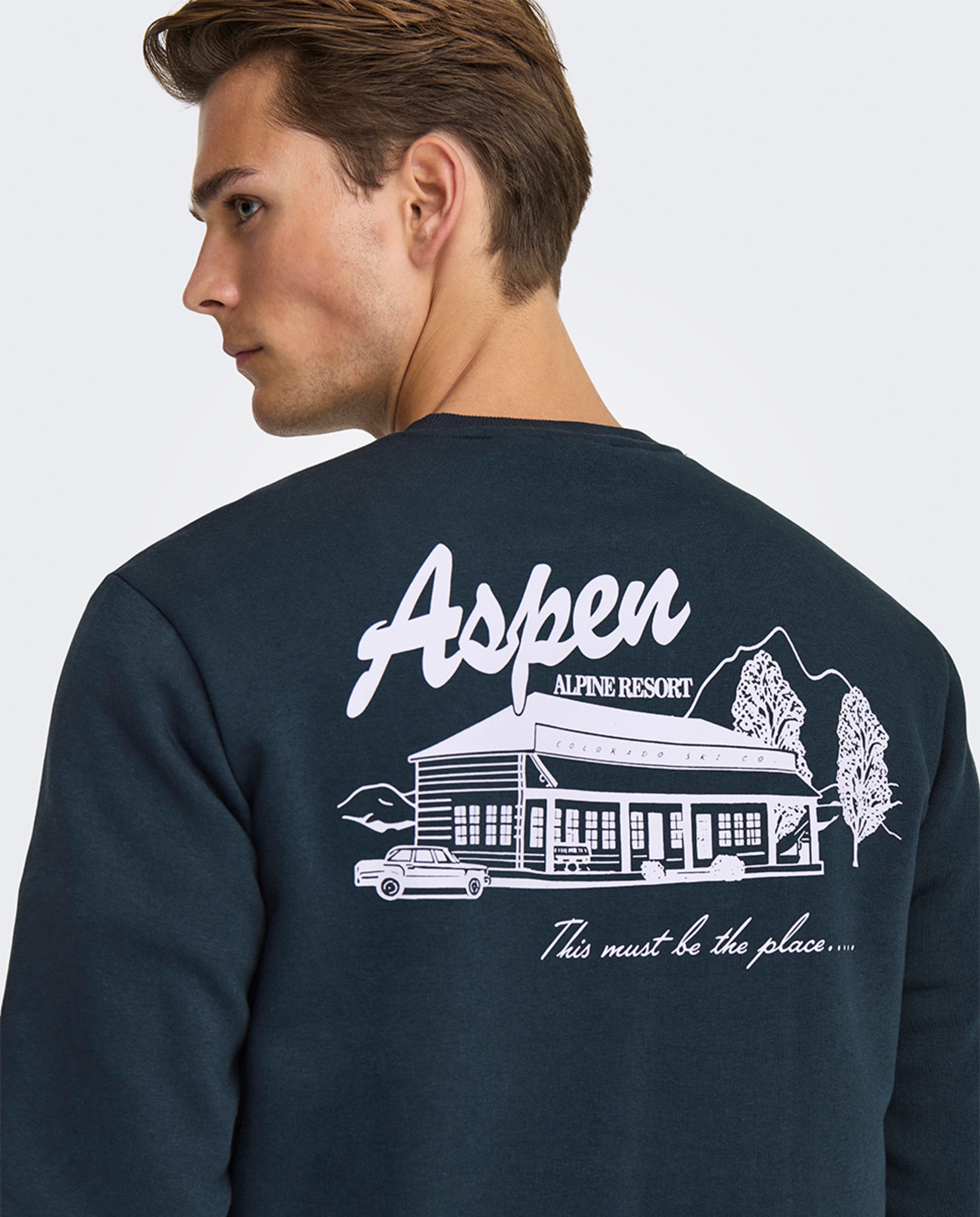 Sweatshirt Regular Fit Azul-3