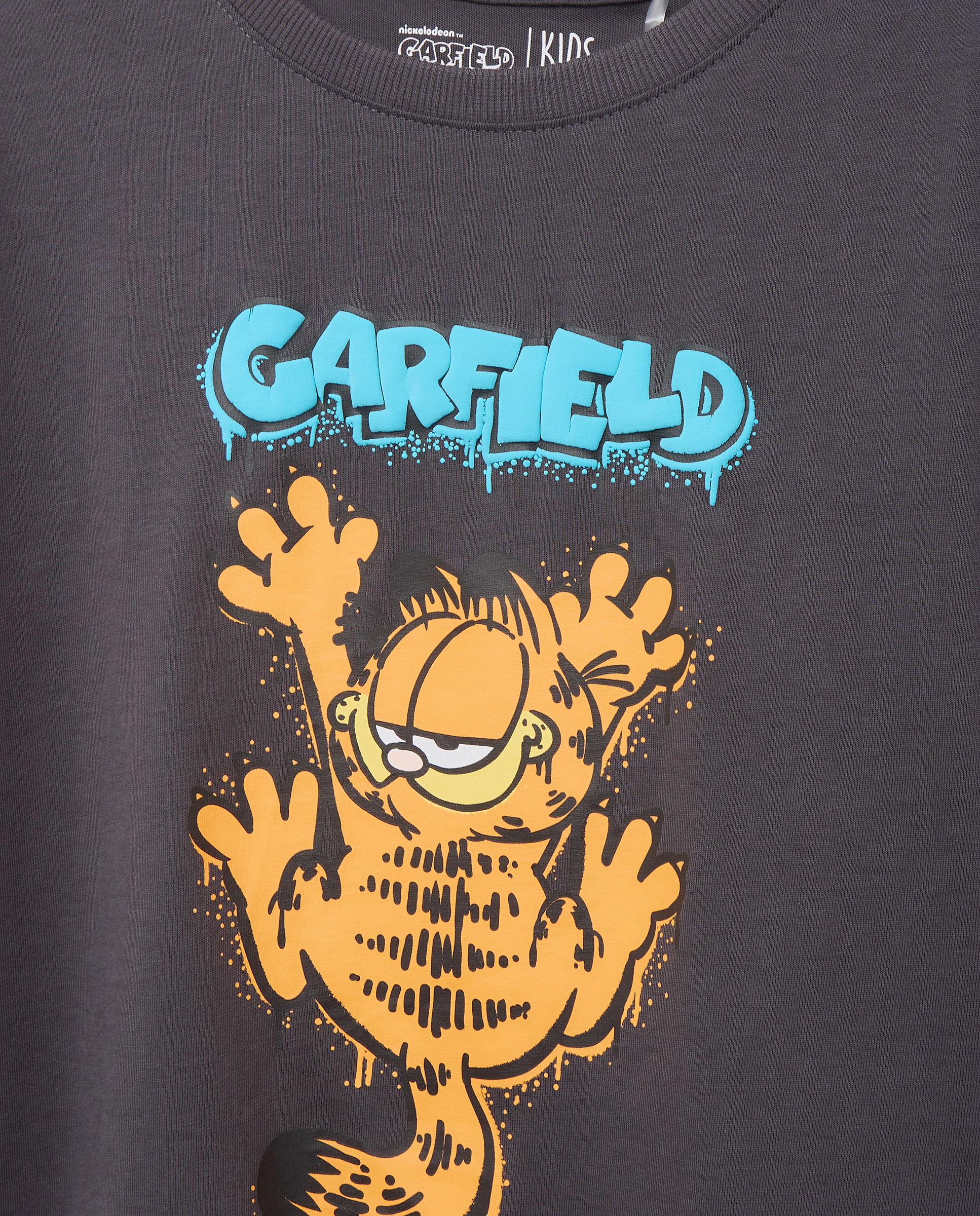 T-shirt de Manga Curta com Estampado Garfield Kids El Corte Inglés Cinzento-5