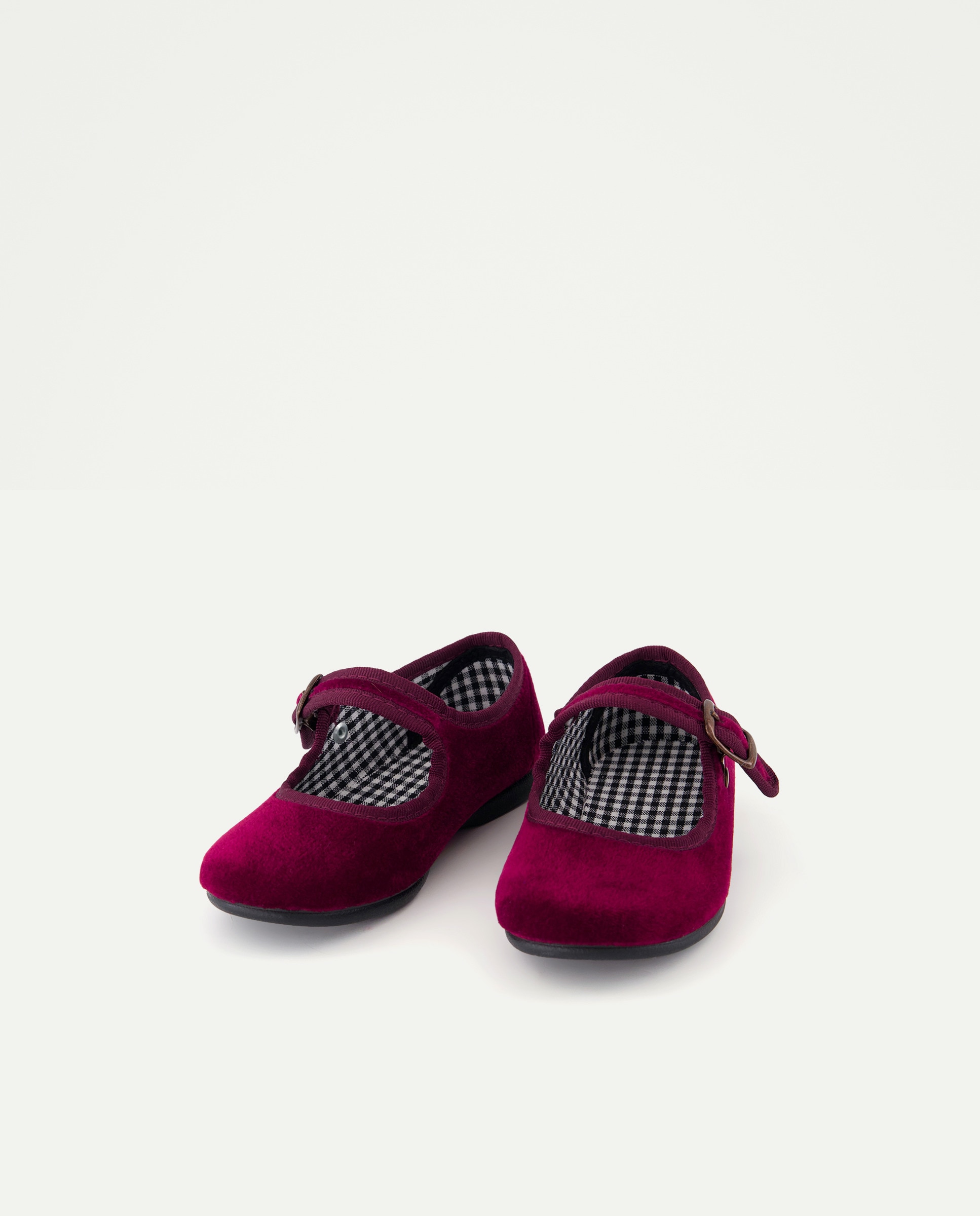 Merceditas bebé terciopelo Burdeos-2