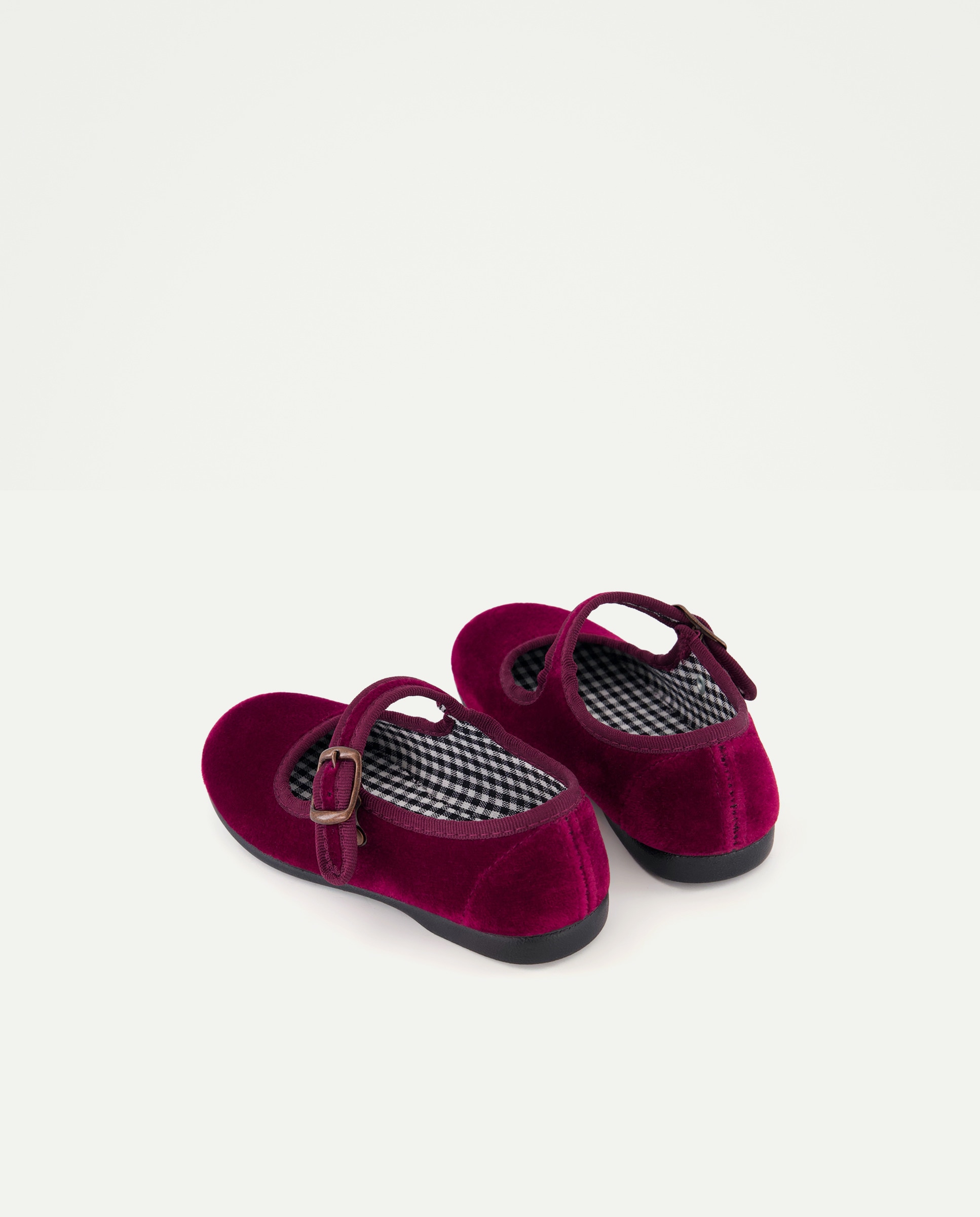 Merceditas bebé terciopelo Burdeos-3