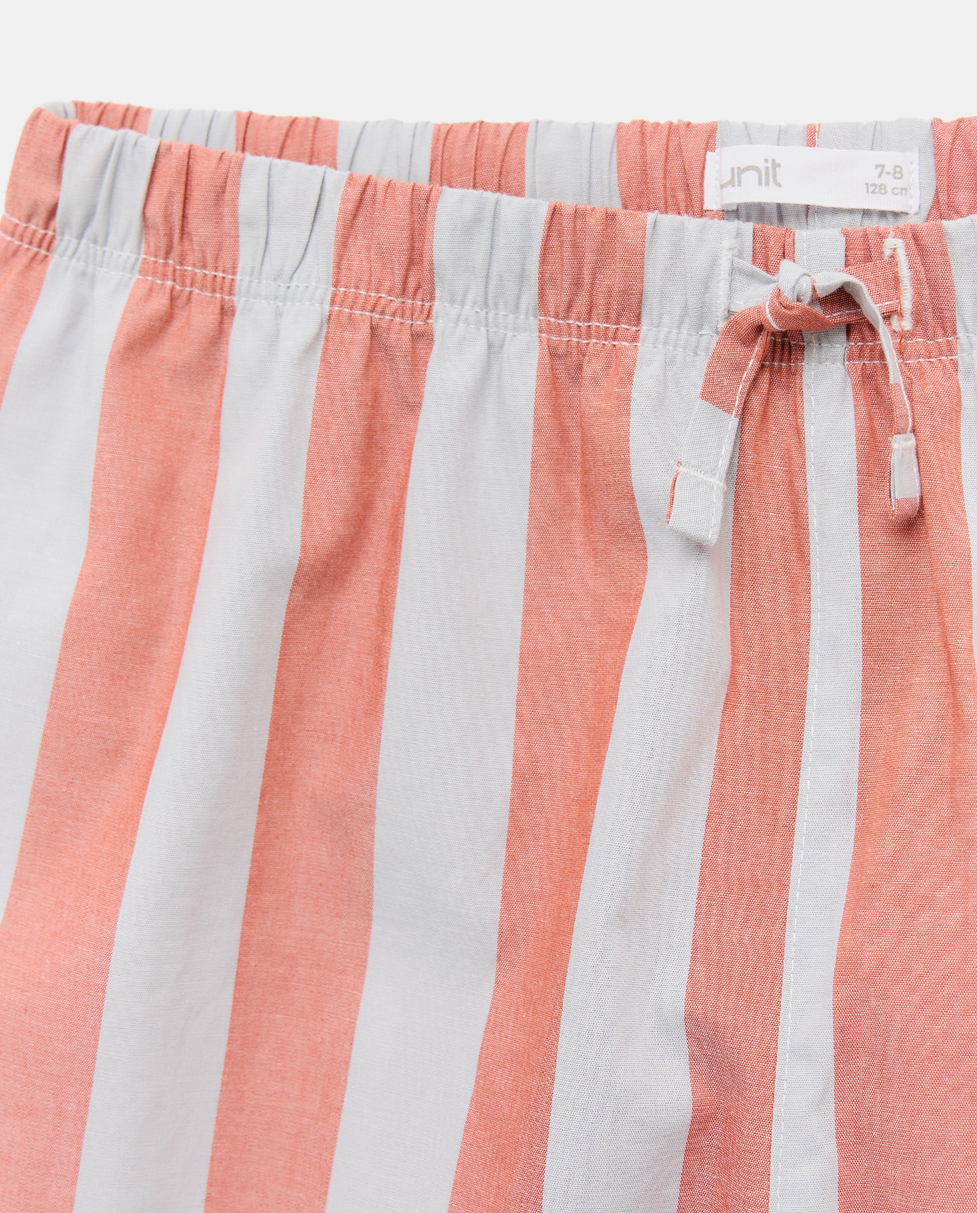 Pijama de niña de popelín pantalón culotte 660 Naranja-3