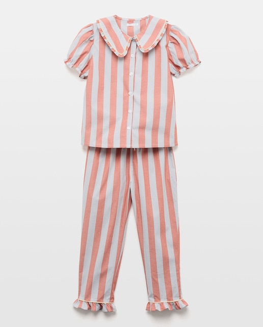 Imagen 0 de Pijama de niña de popelín pantalón culotte