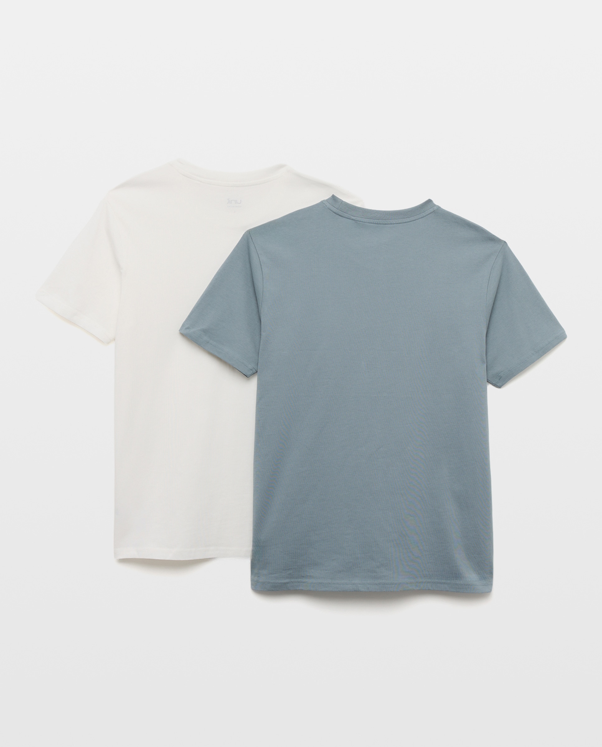Pack dos camisetas hombre manga corta homewear 120 Crudo-2