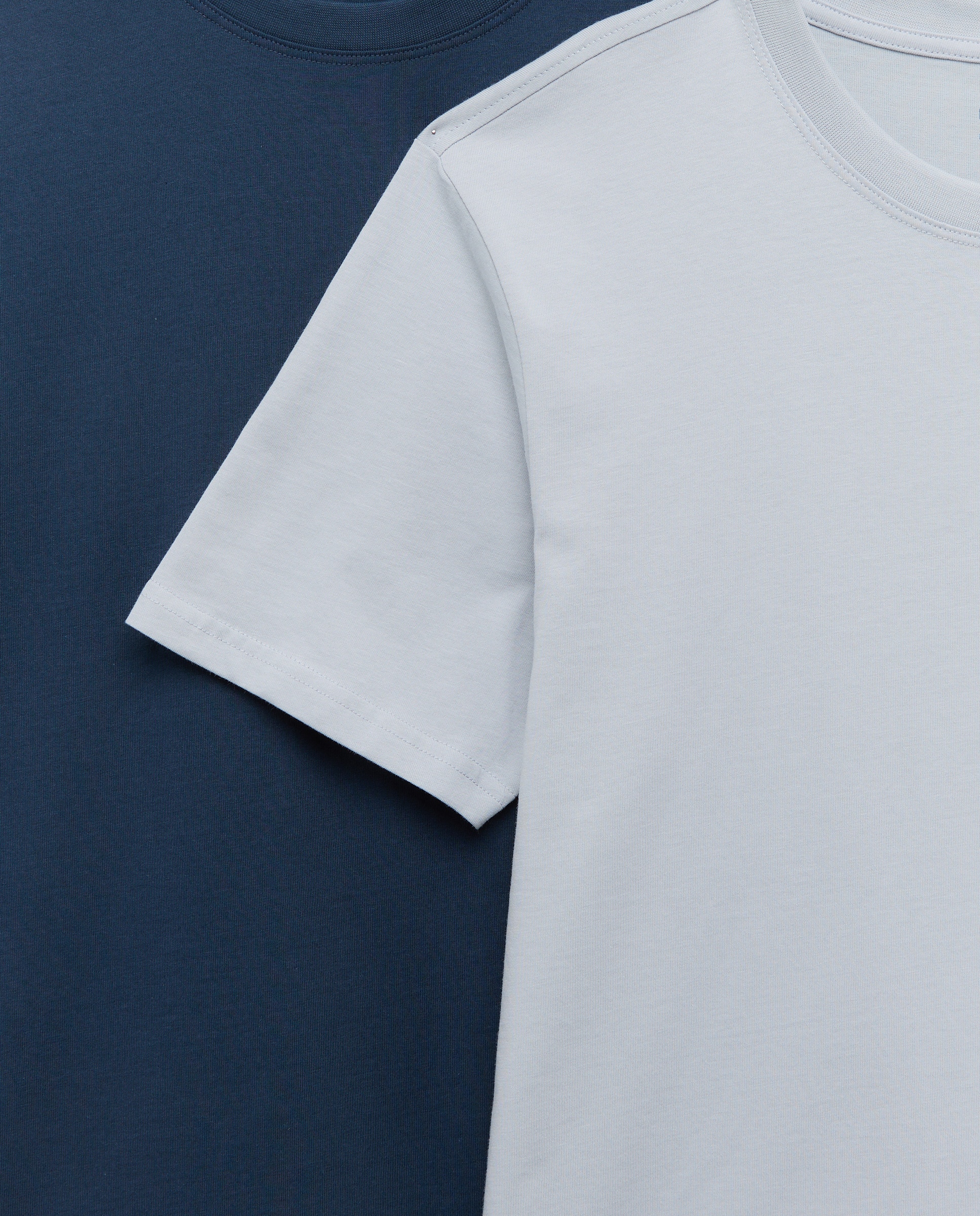 Pack dos camisetas hombre manga corta homewear Azul marino-3