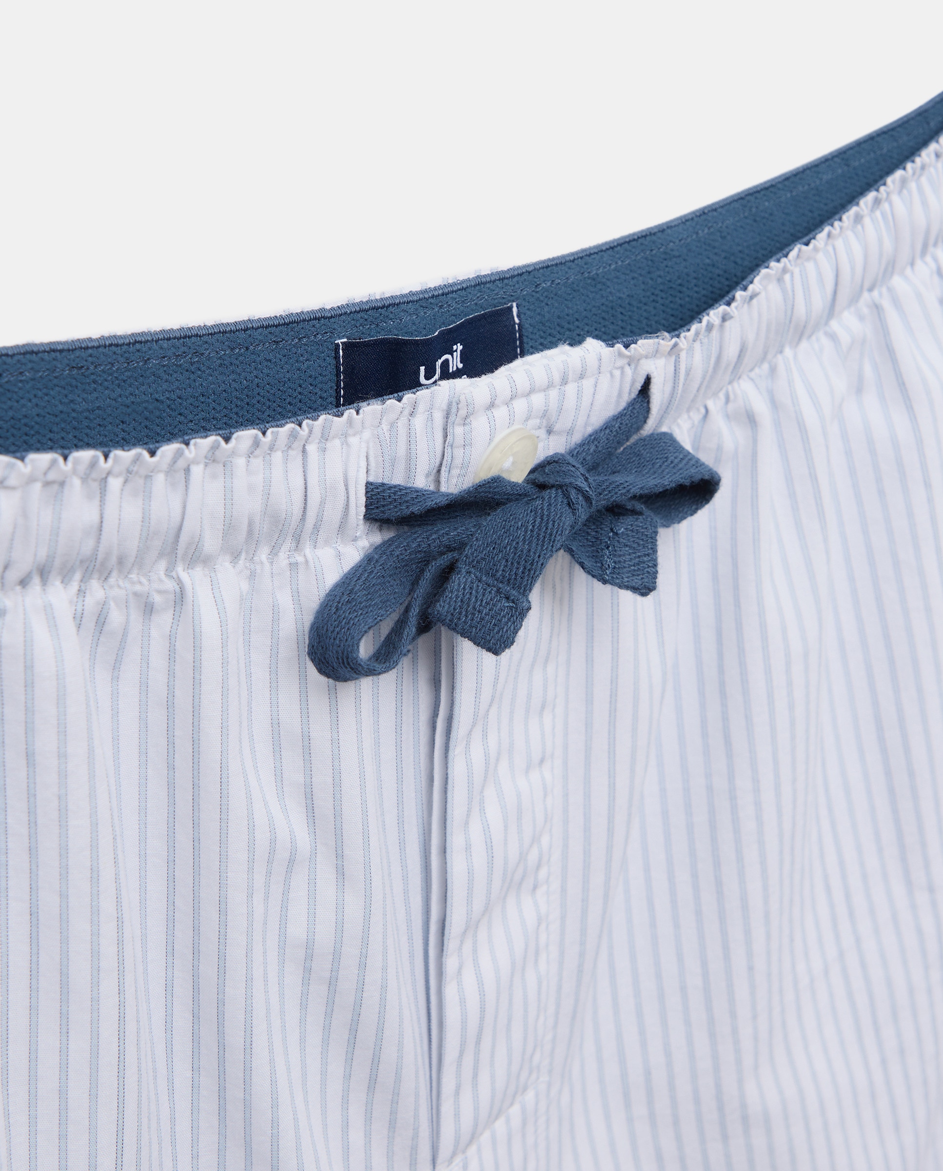 Pijama combinado hombre algodón con bolsa Azul marino-4