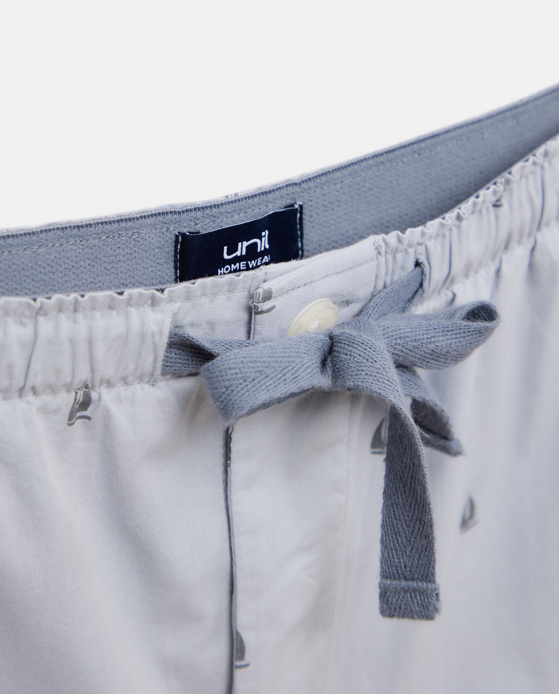 Pijama combinado hombre algodón con bolsa 820 Gris medio-4
