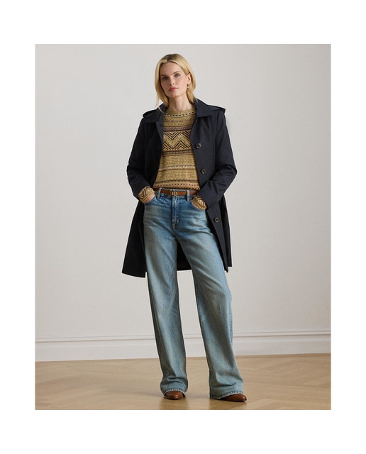 Imagem 0 de Gabardine em Mistura de Algodão com Capuz Amovível