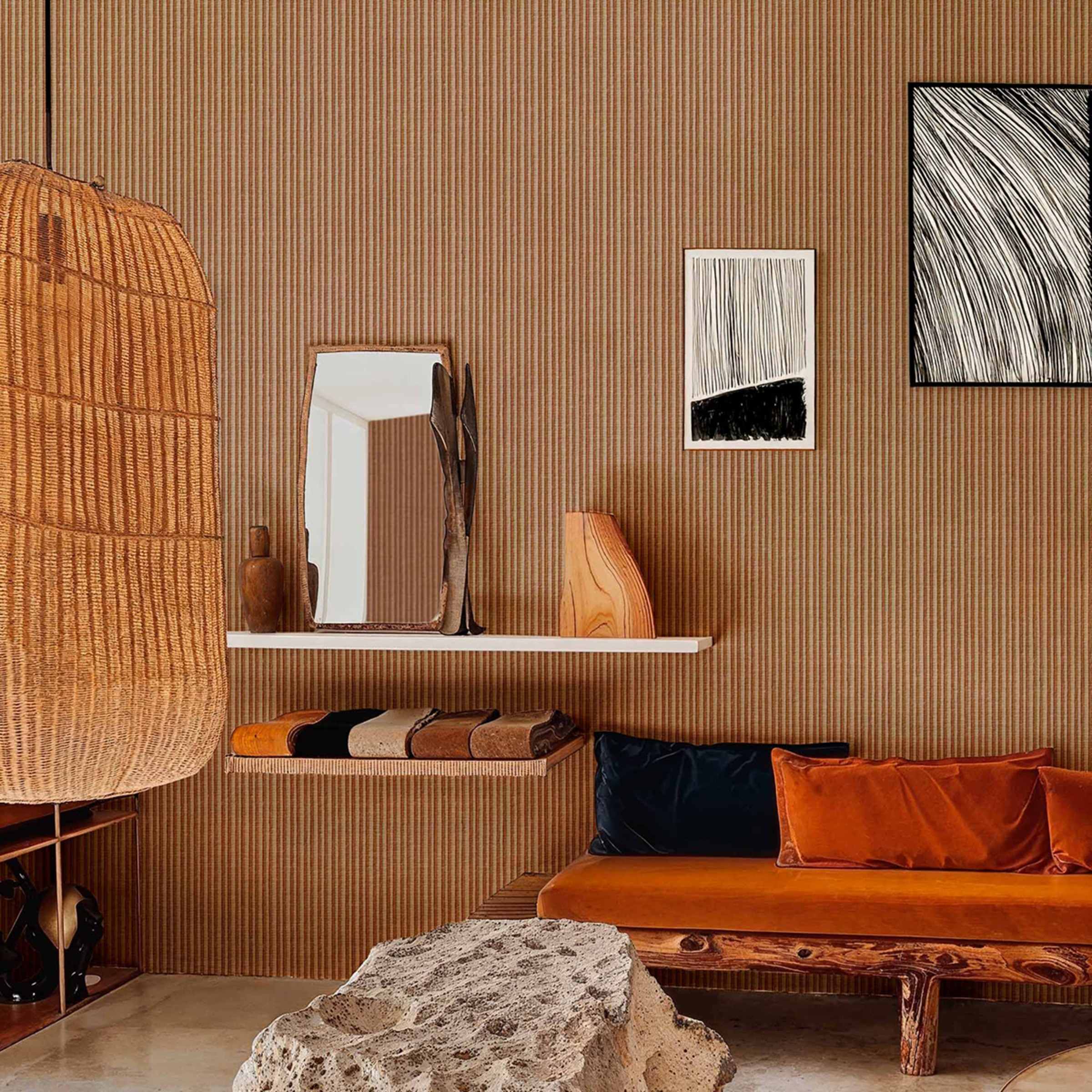 Papel de Parede Maguey da Coleção Sarape Caramelo-2