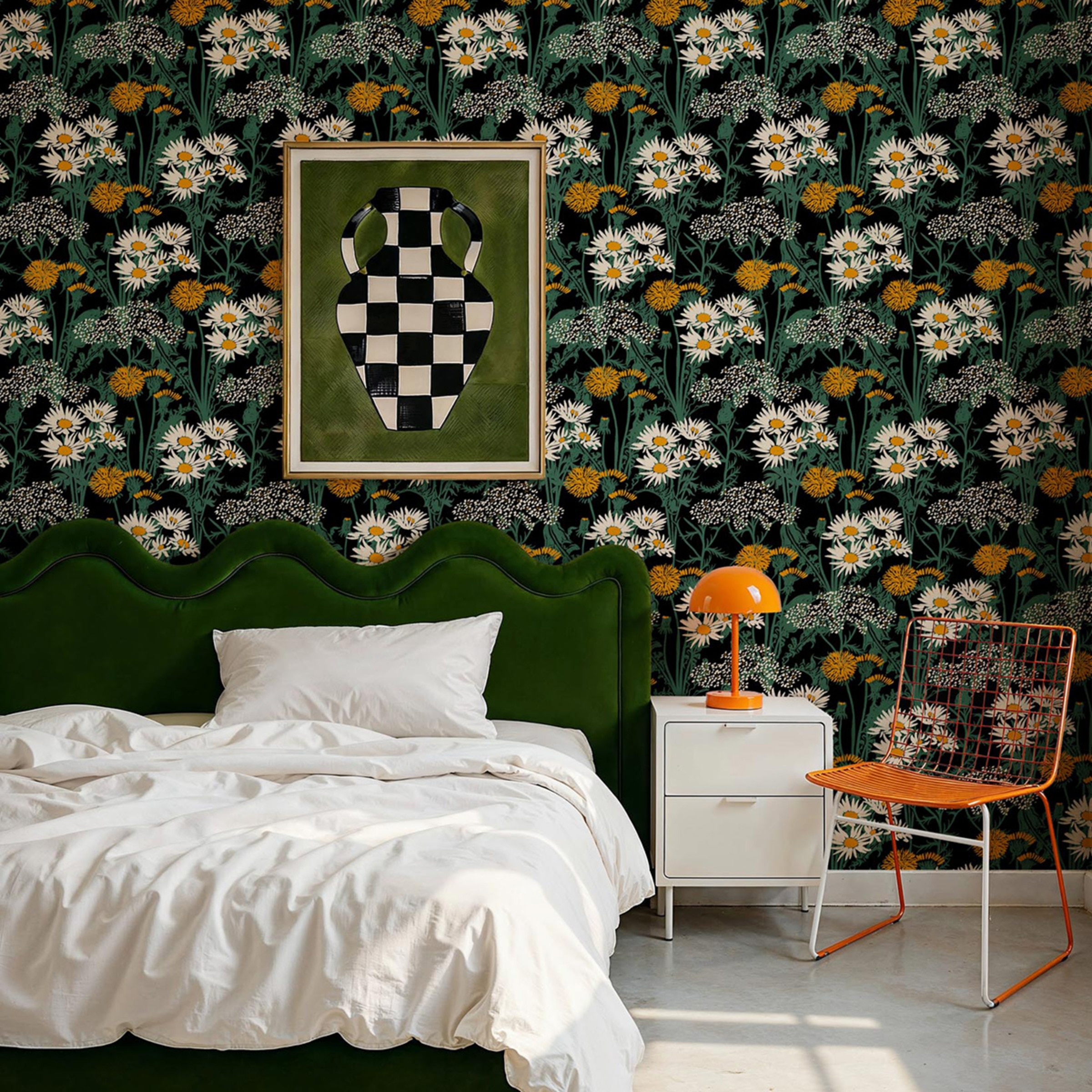 Papel de Parede TNT Picnic da Coleção Coco Davé ColortheraPills Preto-2