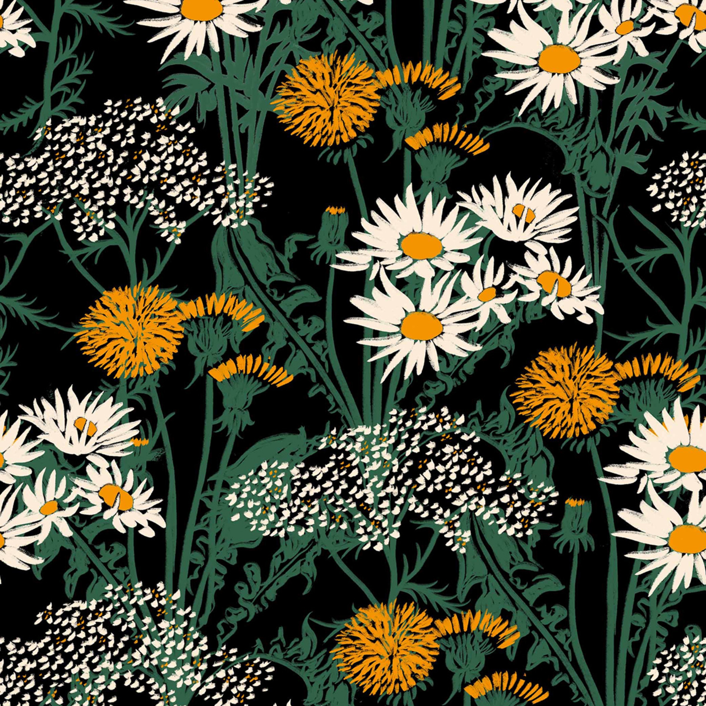 Papel de Parede TNT Picnic da Coleção Coco Davé ColortheraPills Preto-1