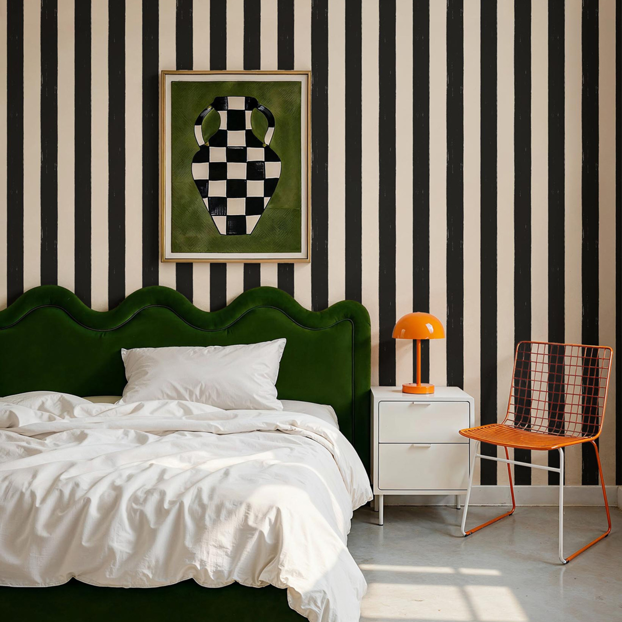 Papel de Parede TNT Toldo da Coleção Coco Davé ColortheraPills Preto-2