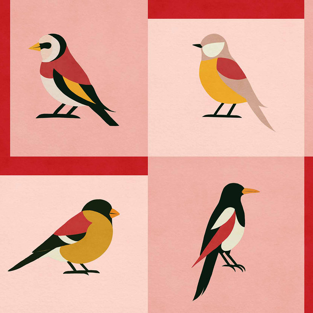 Imagem 0 de Papel de Parede TNT Like a Bird da Coleção Coco Davé ColortheraPills