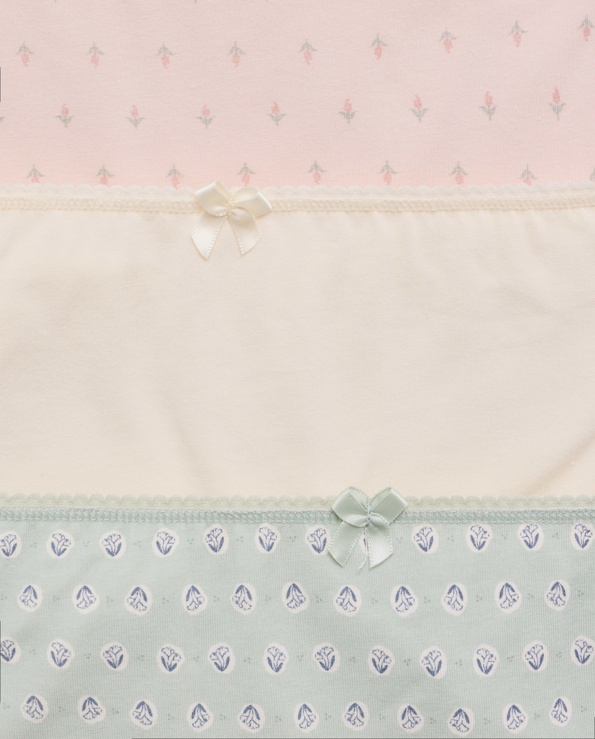 Pack 5 bragas altas de mujer algodón estampadas 200 Rosa-4