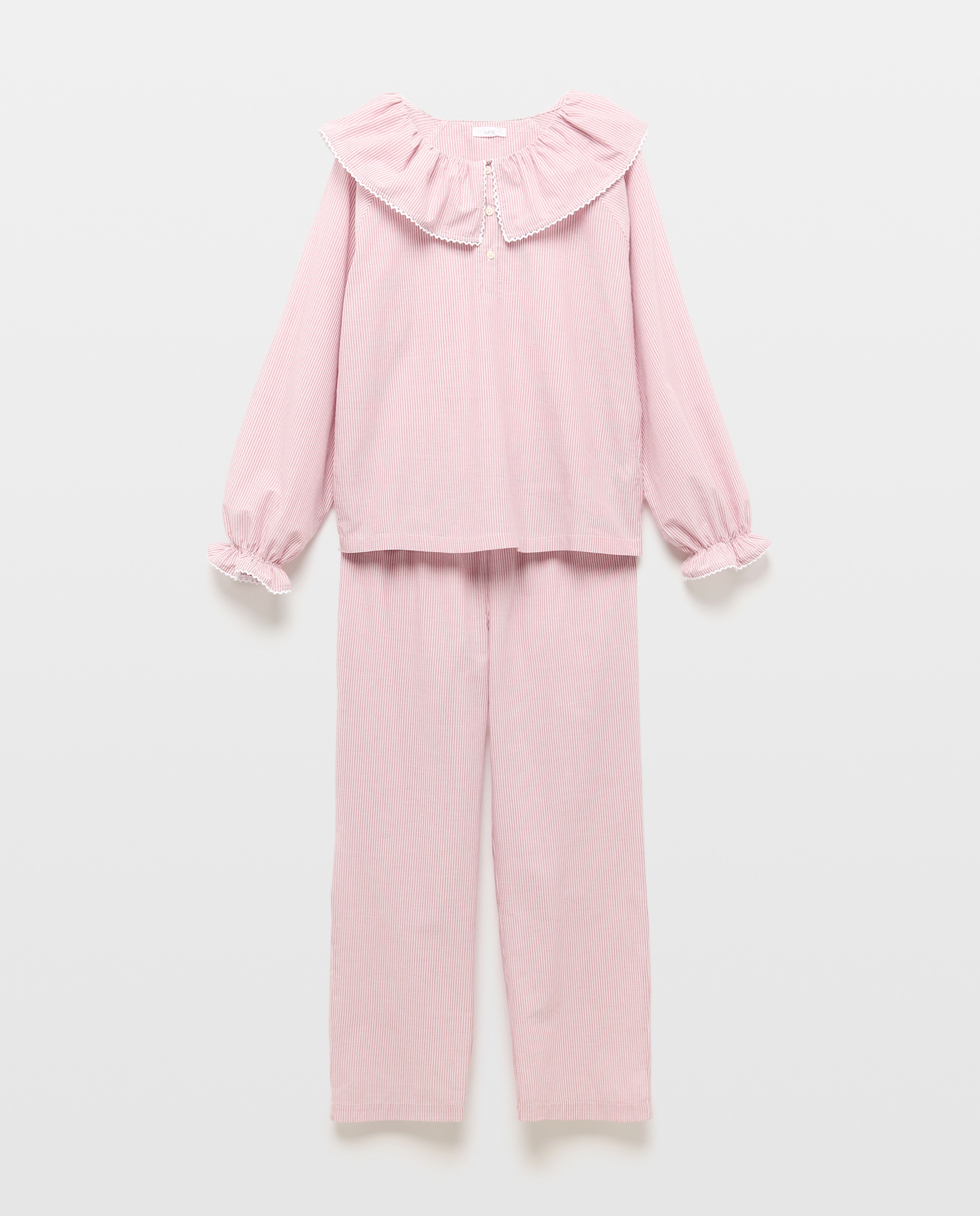 Pijama mujer algodón estampado dos piezas 284 Lila-3