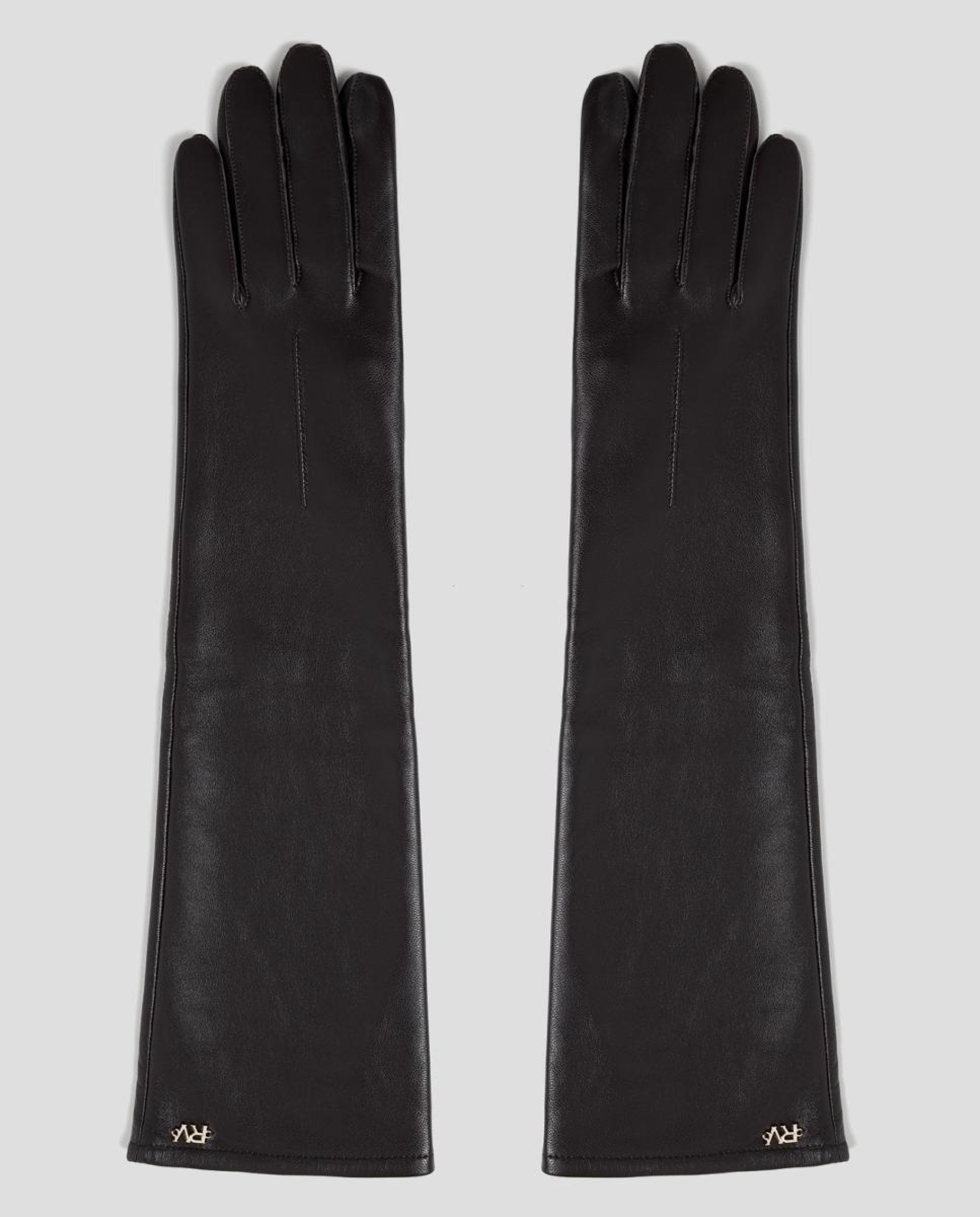 Luvas Compridas em Napa Castanho-2