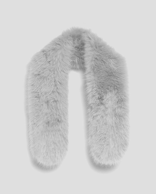 Imagen 0 de Bufanda de mujer corta efecto pelo