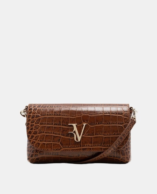 Imagem 0 de Mala de Mão Rita em Pele Croco