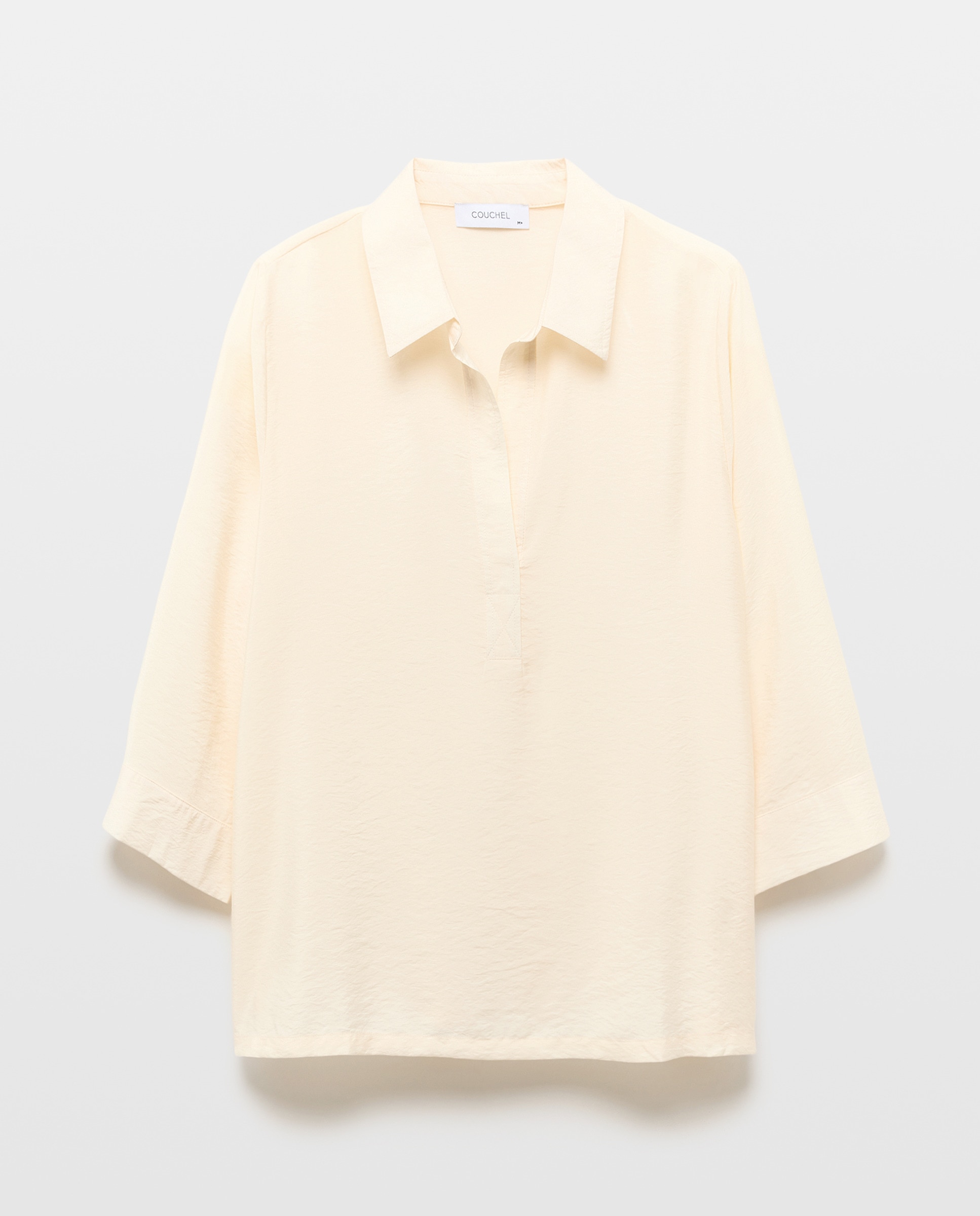 Blusa de Manga Comprida Tipo Polo 120 Cru-4