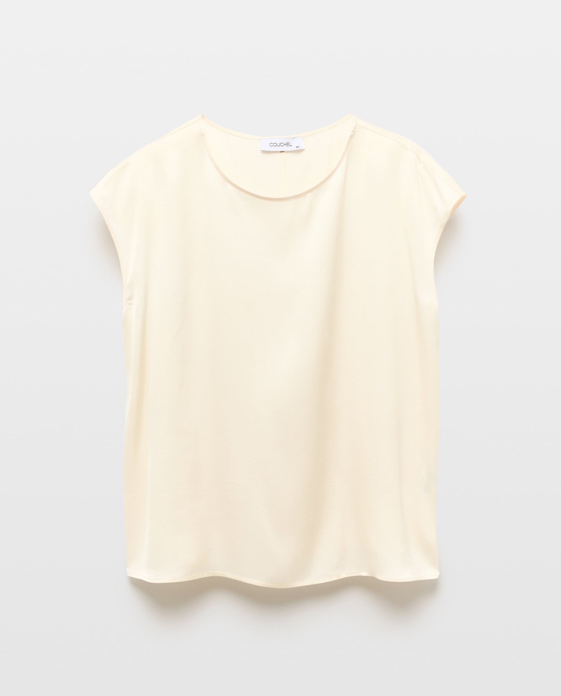 Top Acetinado de Manga Curta 120 Cru-4