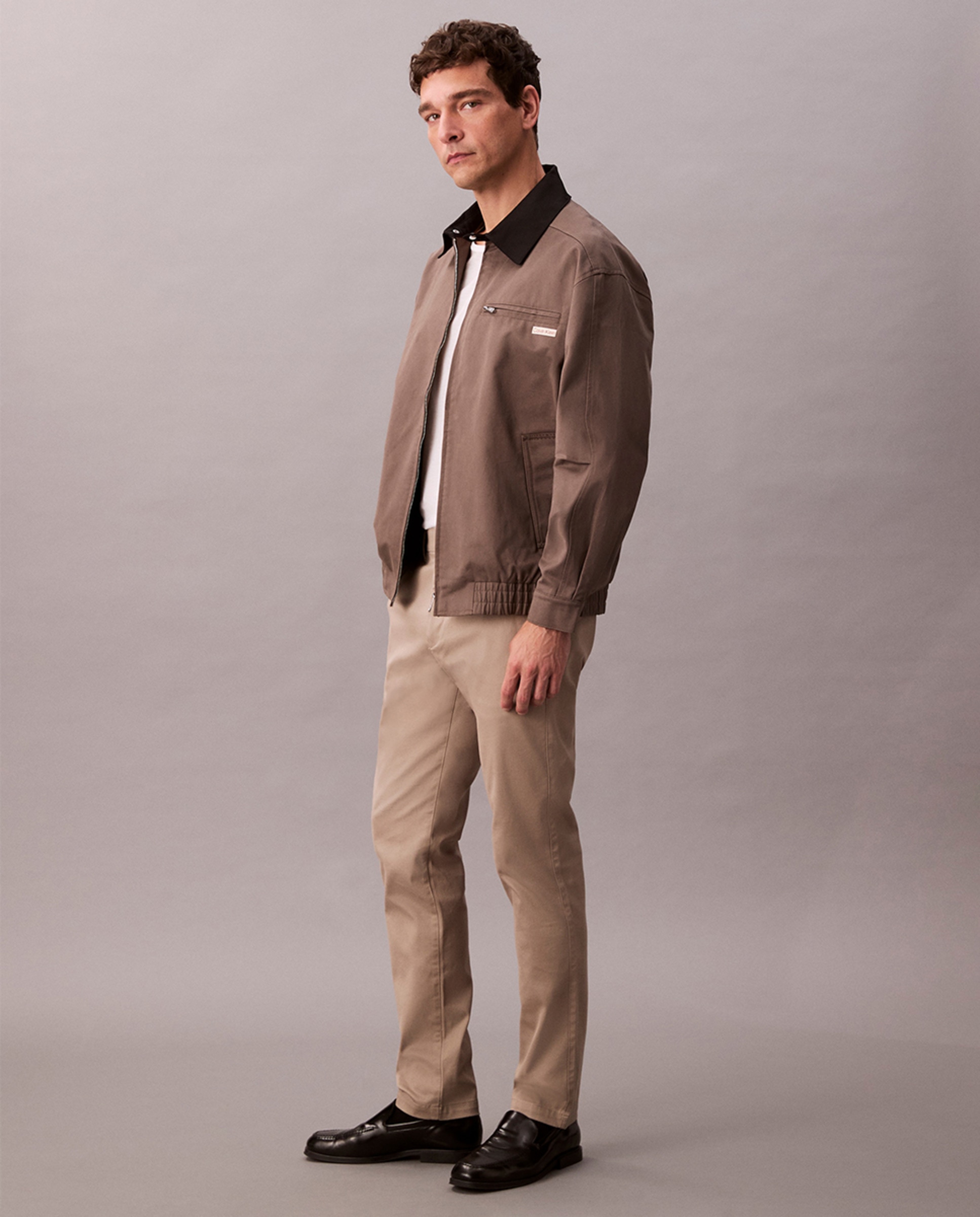 Calças Chino Slim Fit Bege-2