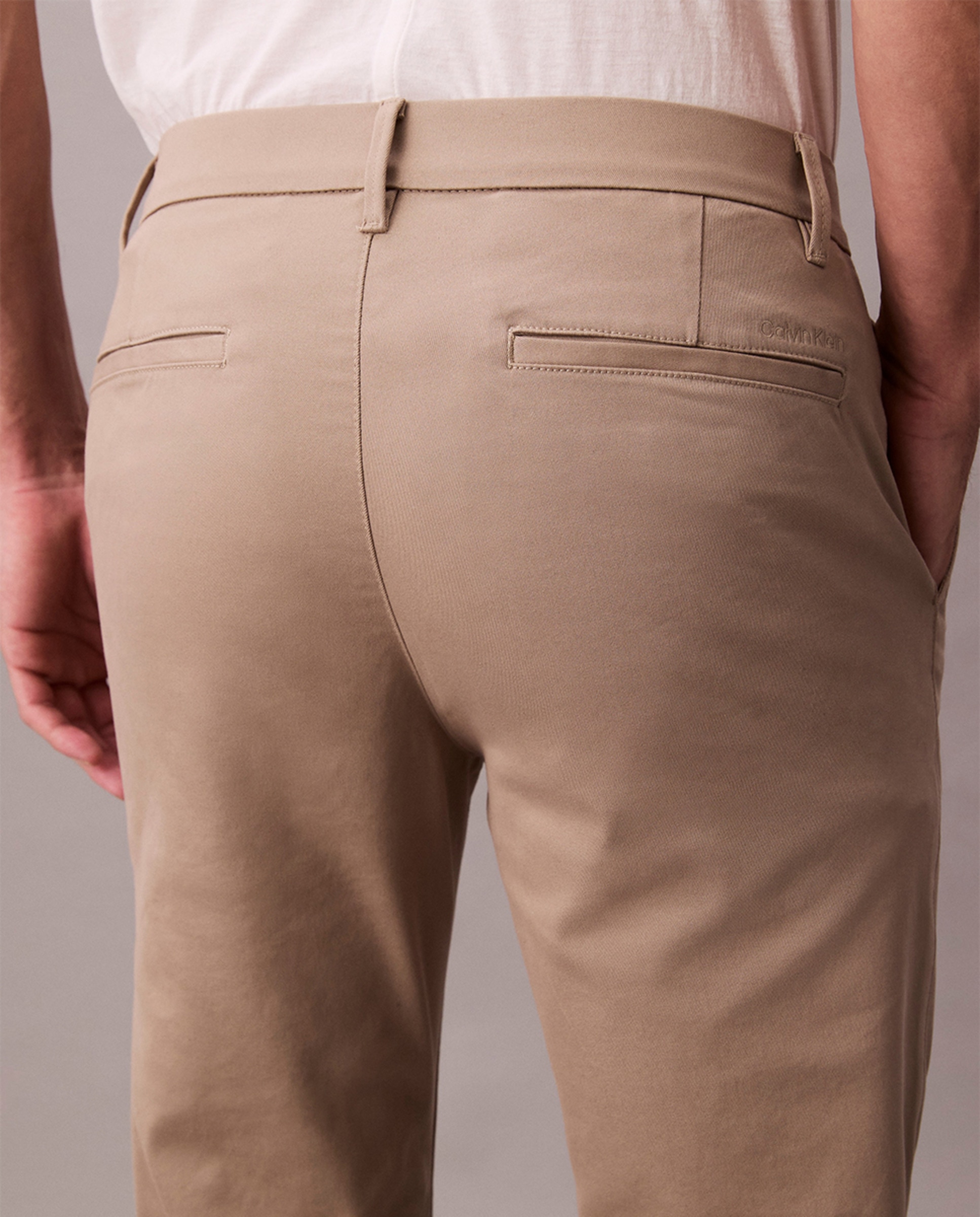 Calças Chino Slim Fit Bege-5