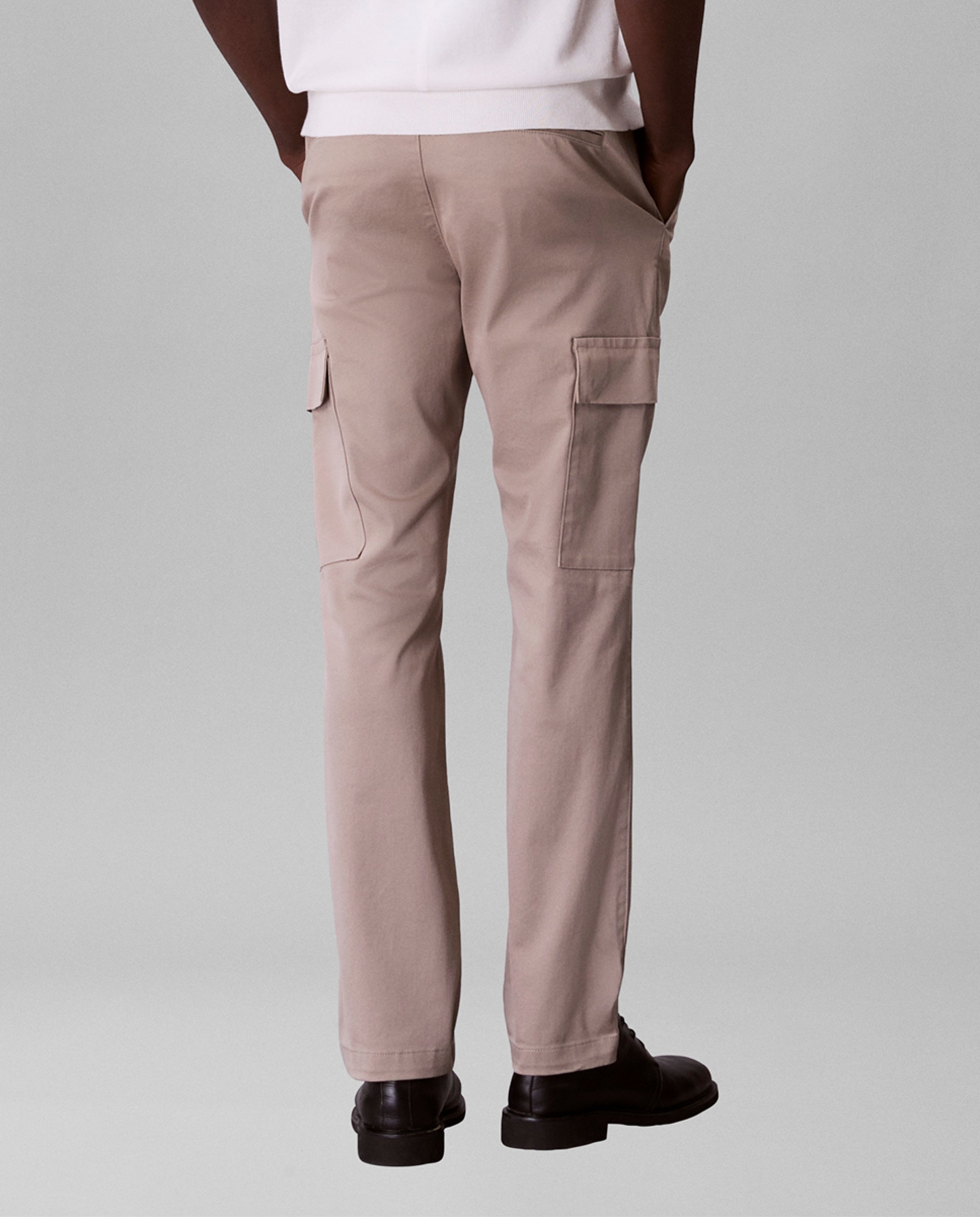 Calças Cargo Slim Fit Bege-3