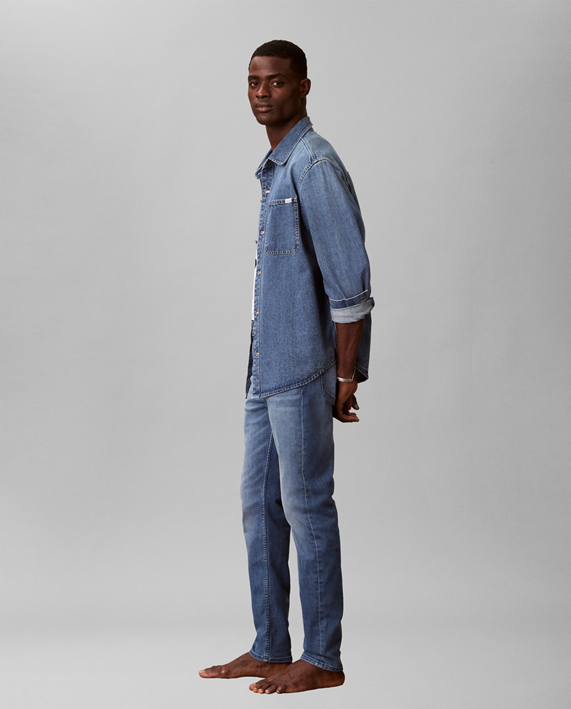 Jeans Slim Taper Fit Azul-5