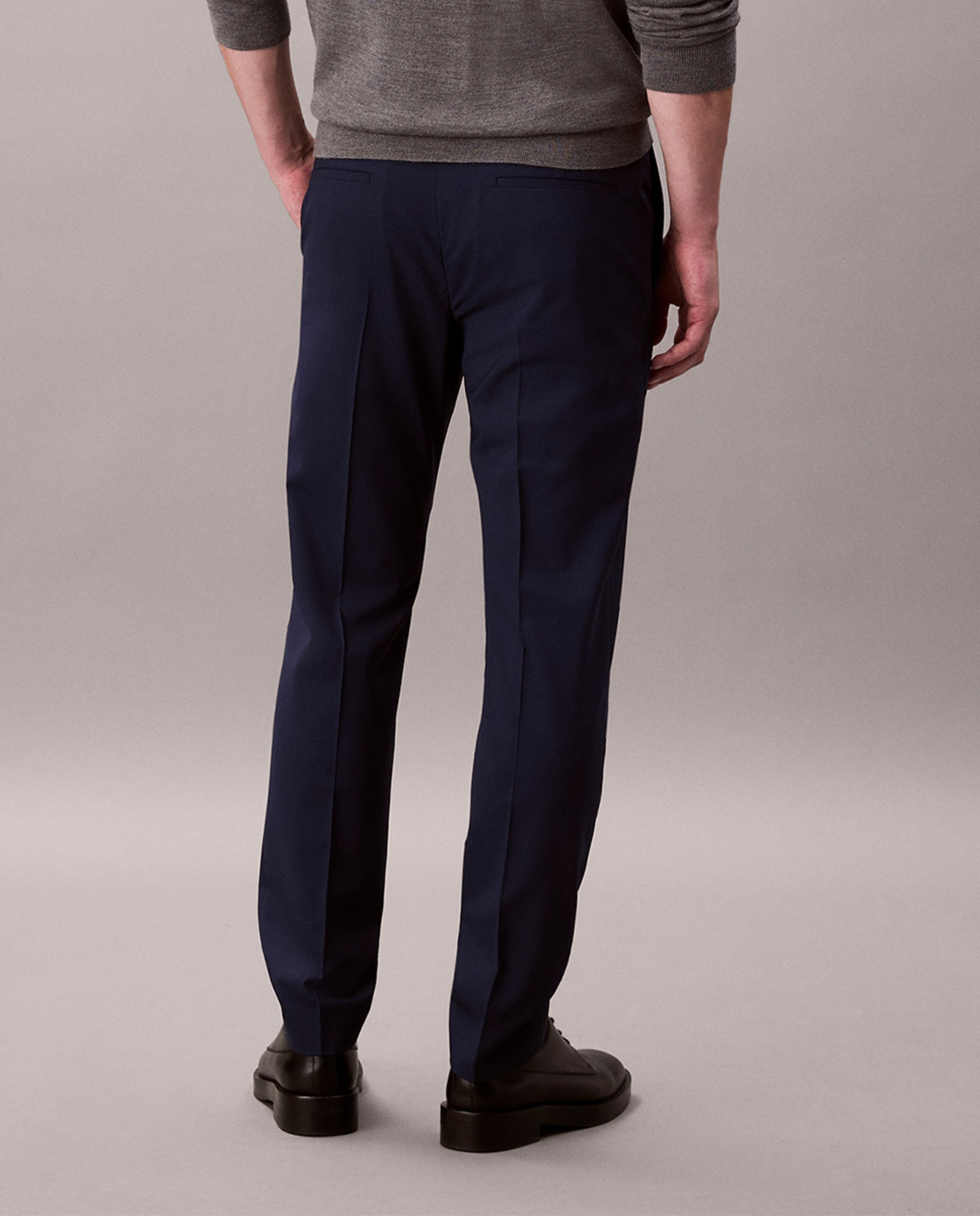 Calças de Fato Slim Fit Azul-3