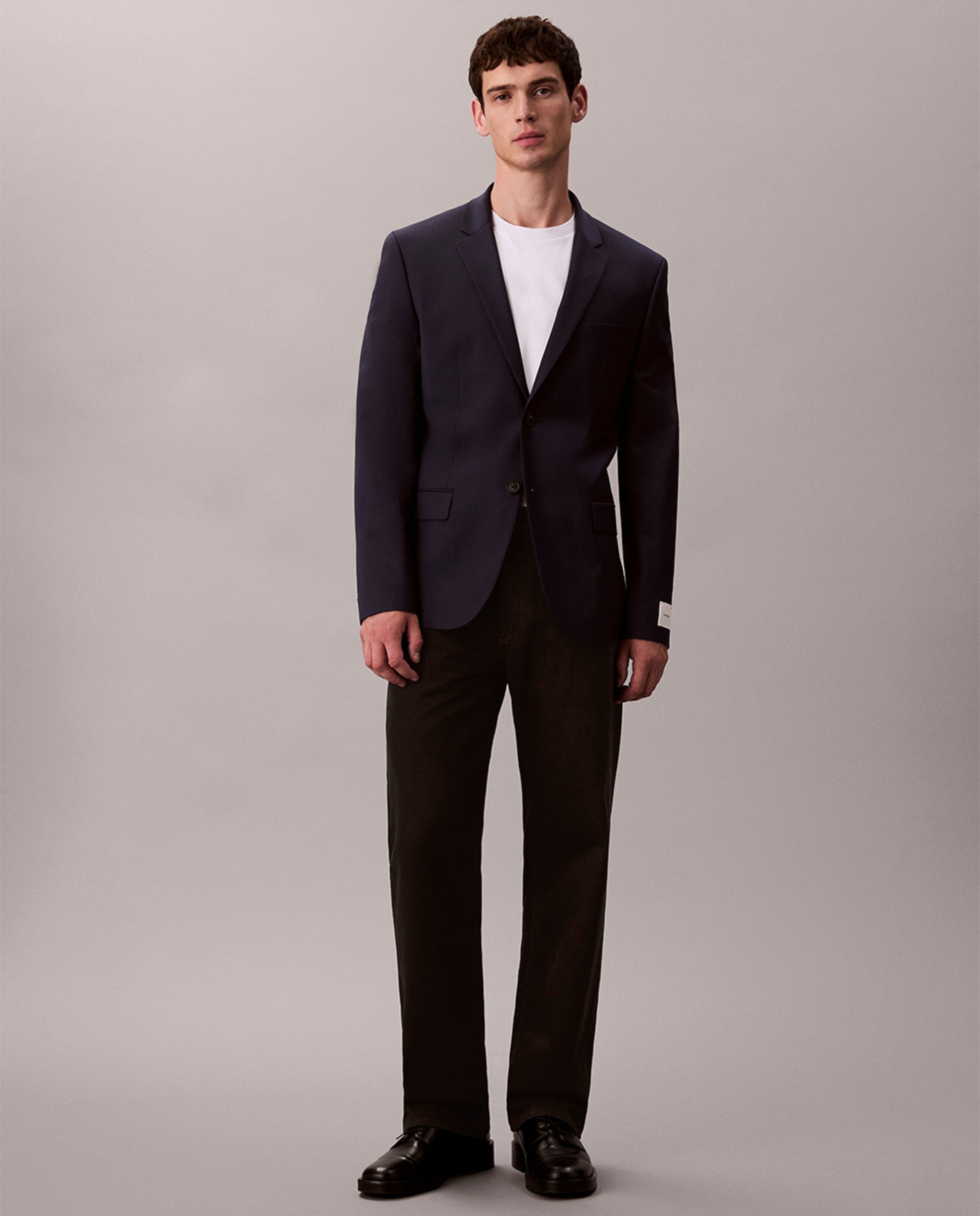 Casaco de Fato Slim Fit Azul-6