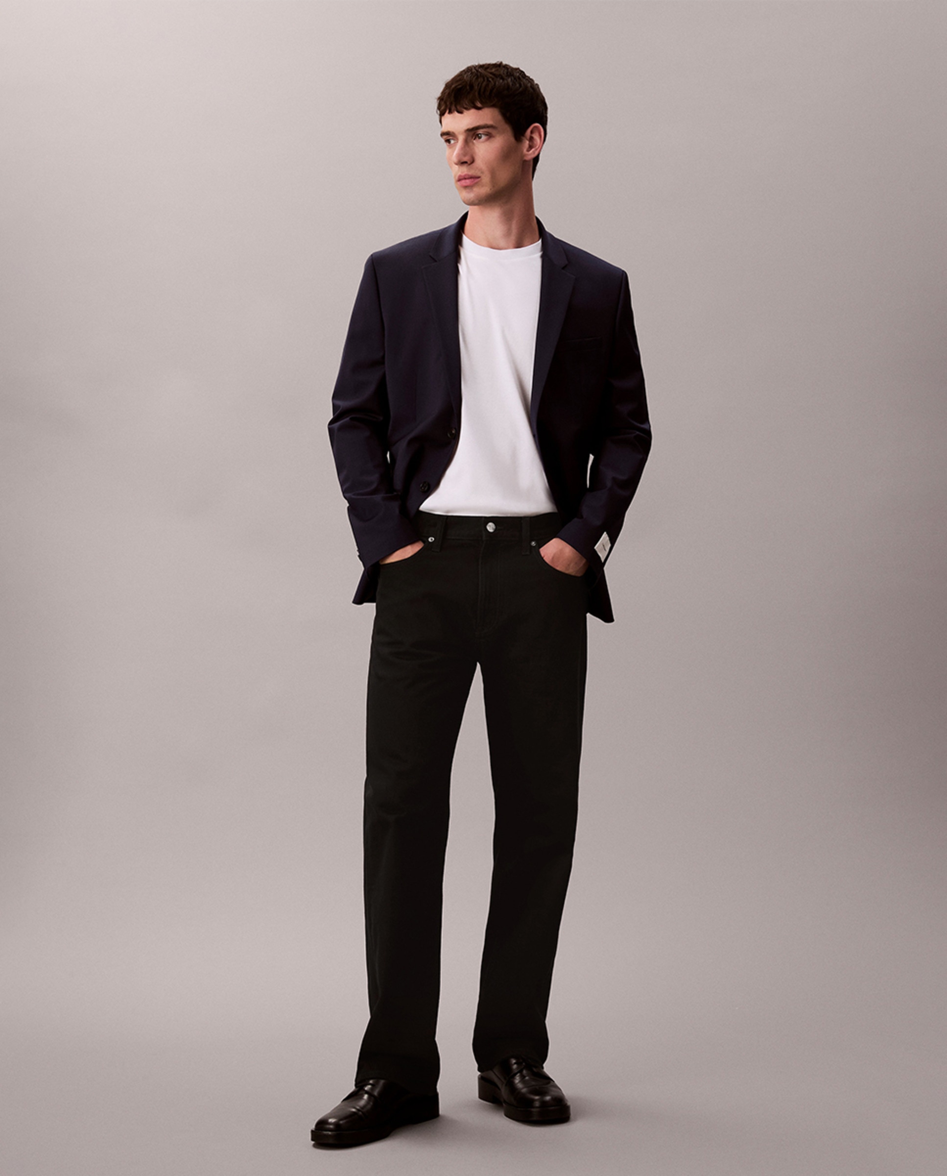 Casaco de Fato Slim Fit Azul-5