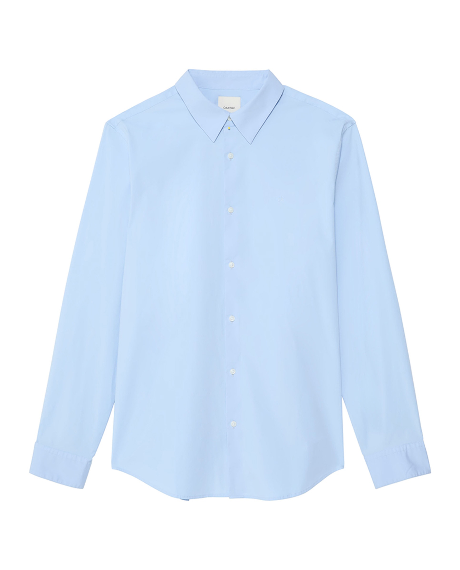 Camisa Lisa Slim Fit Azul-claro-5