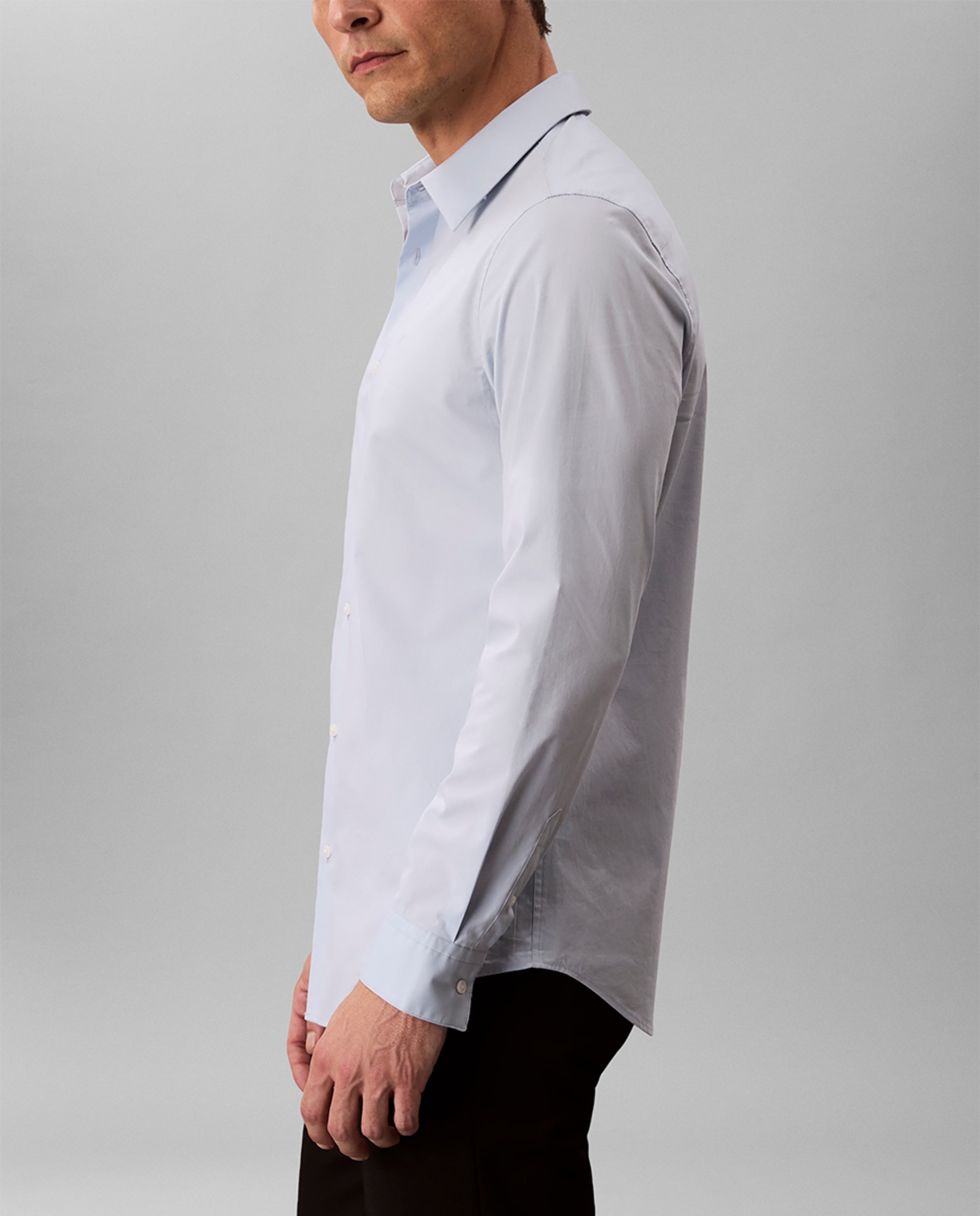 Camisa Lisa Slim Fit Azul-claro-4