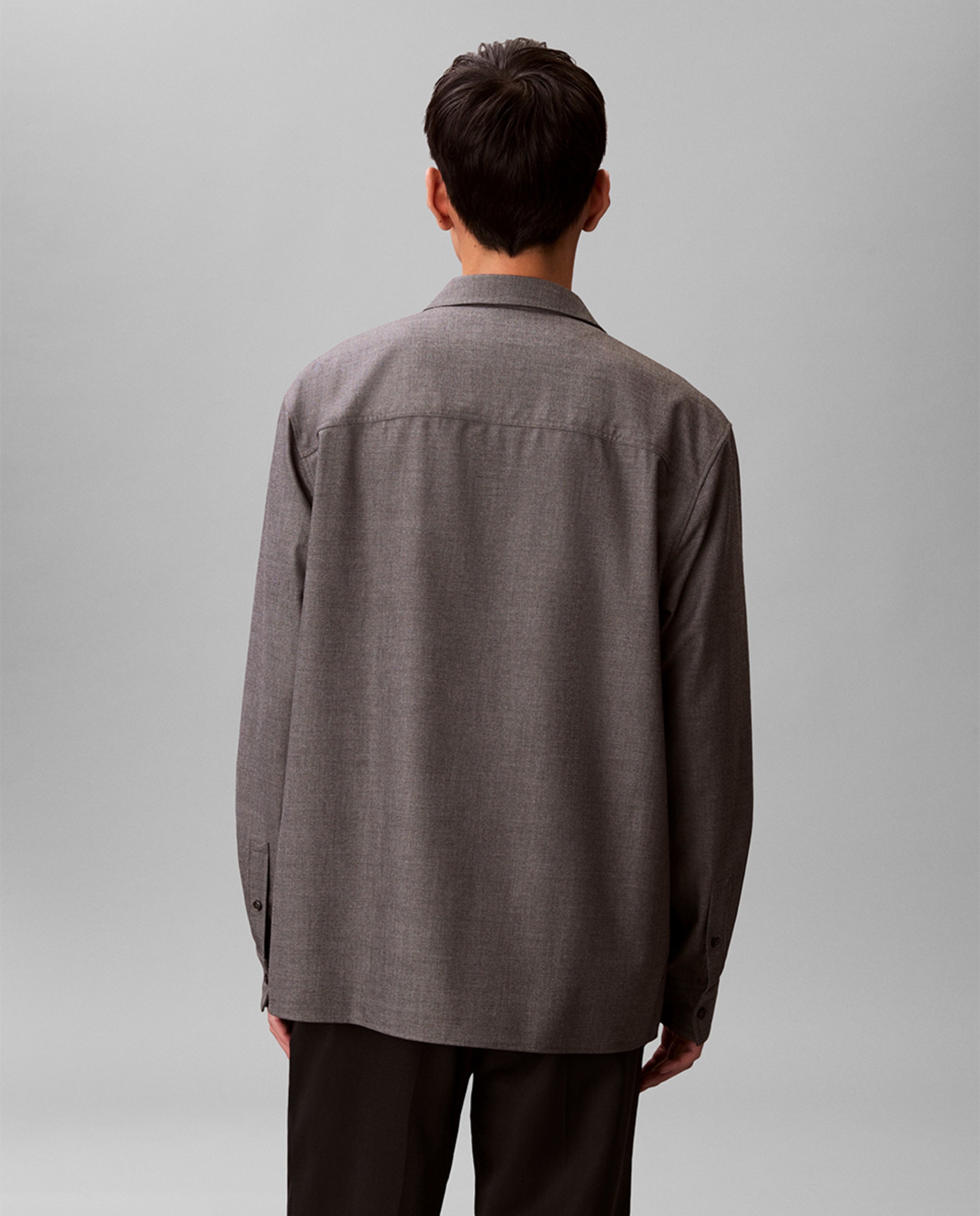 Camisa Casual com Logótipo Cinzento-escuro-2