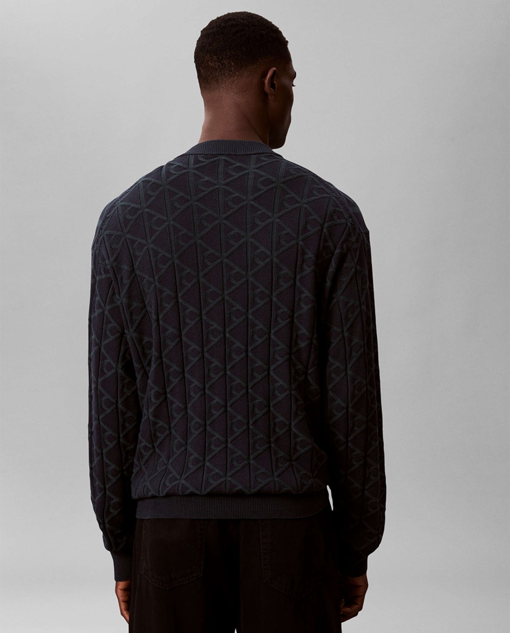 Camisola de Malha de Algodão com Logótipo Verde-escuro-2