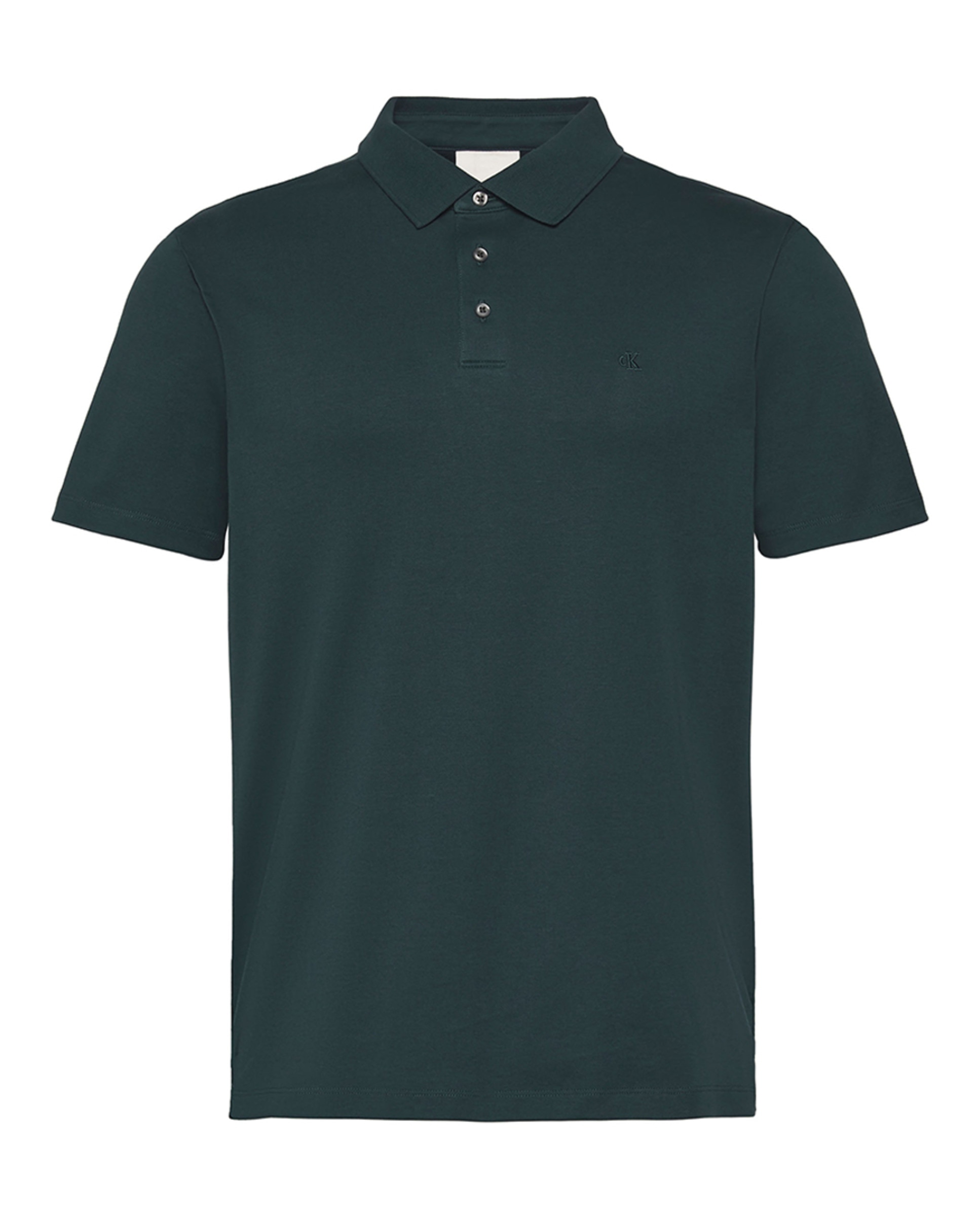 Polo Supima com Logótipo Verde-escuro-5