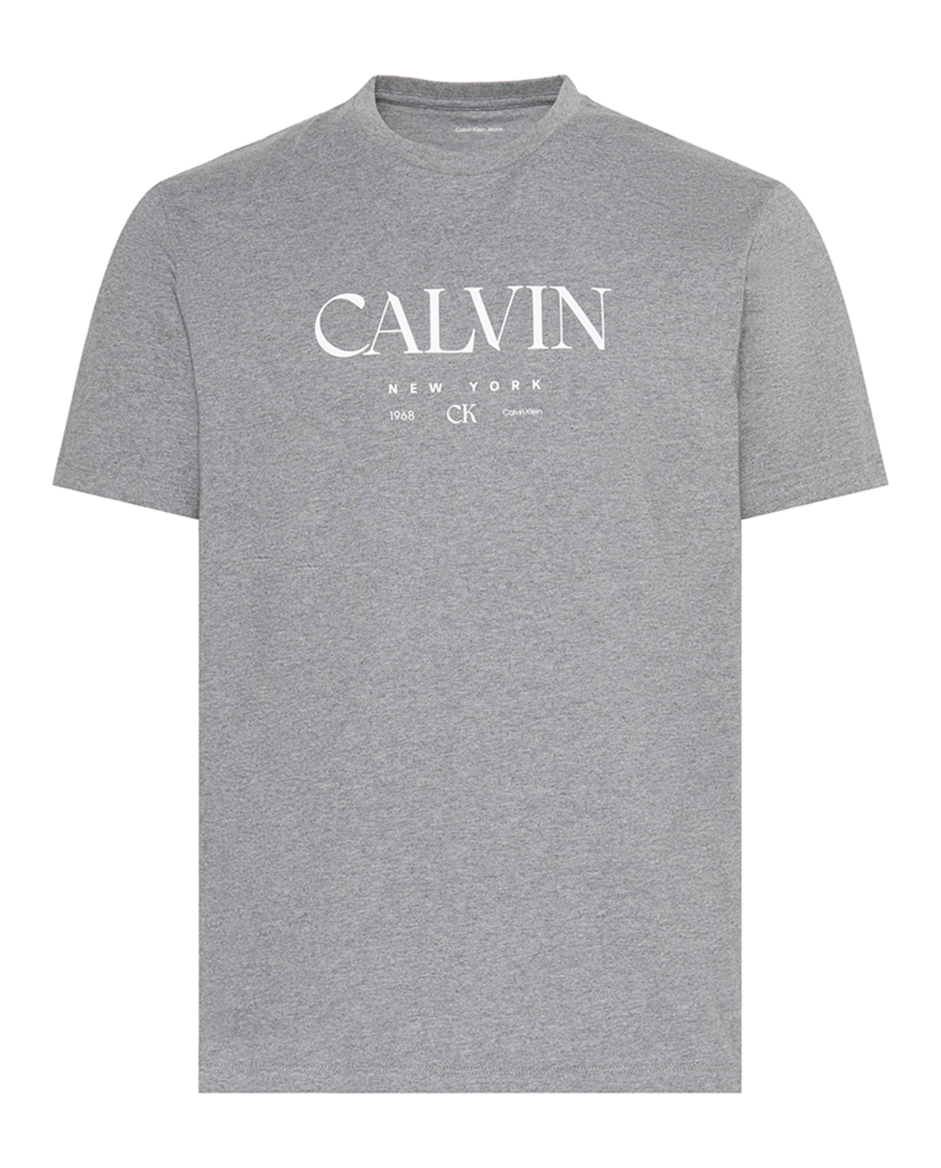 T-shirt com Desenho Gráfico Cinzento-5