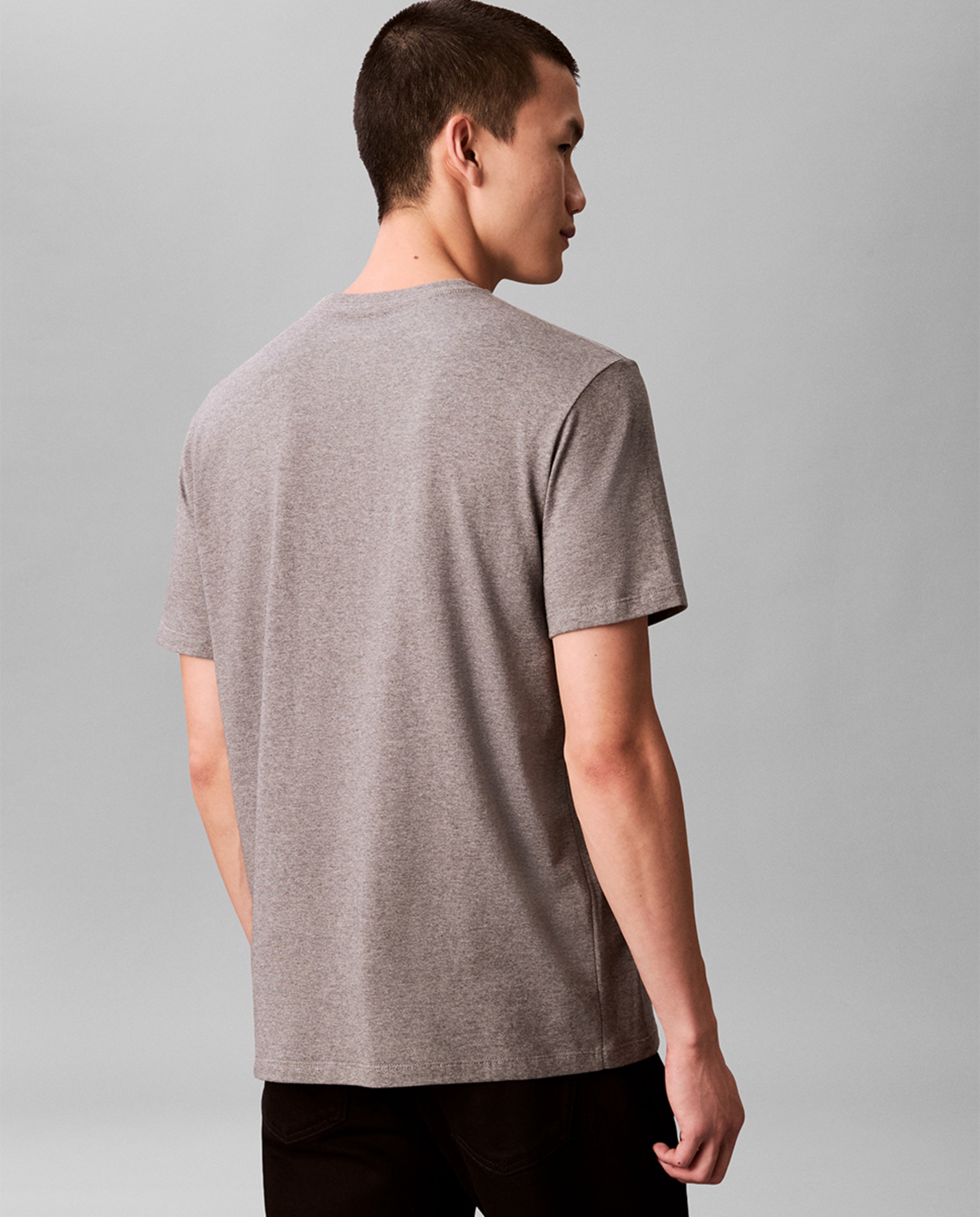 T-shirt com Desenho Gráfico Cinzento-2