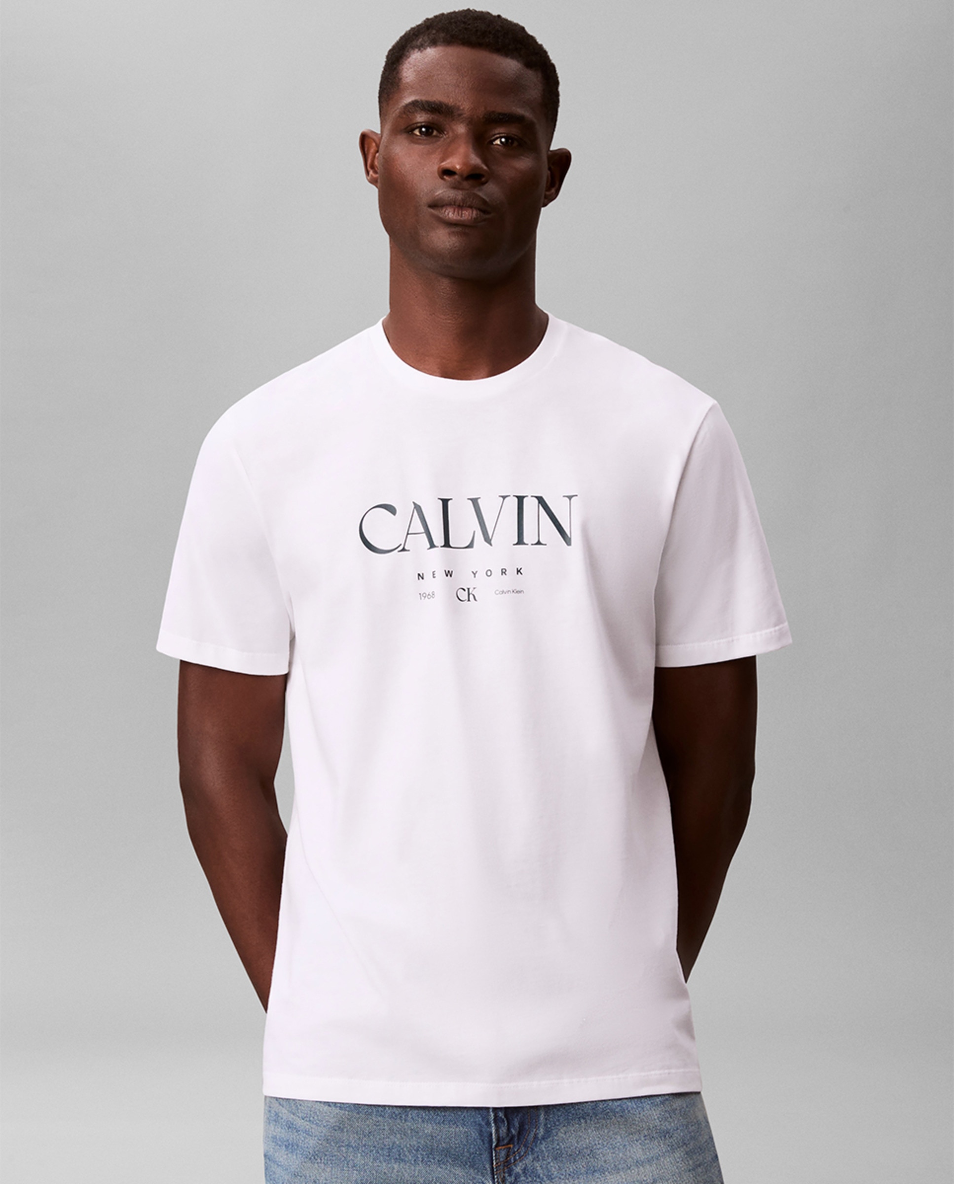 T-shirt com Desenho Gráfico Branco-1