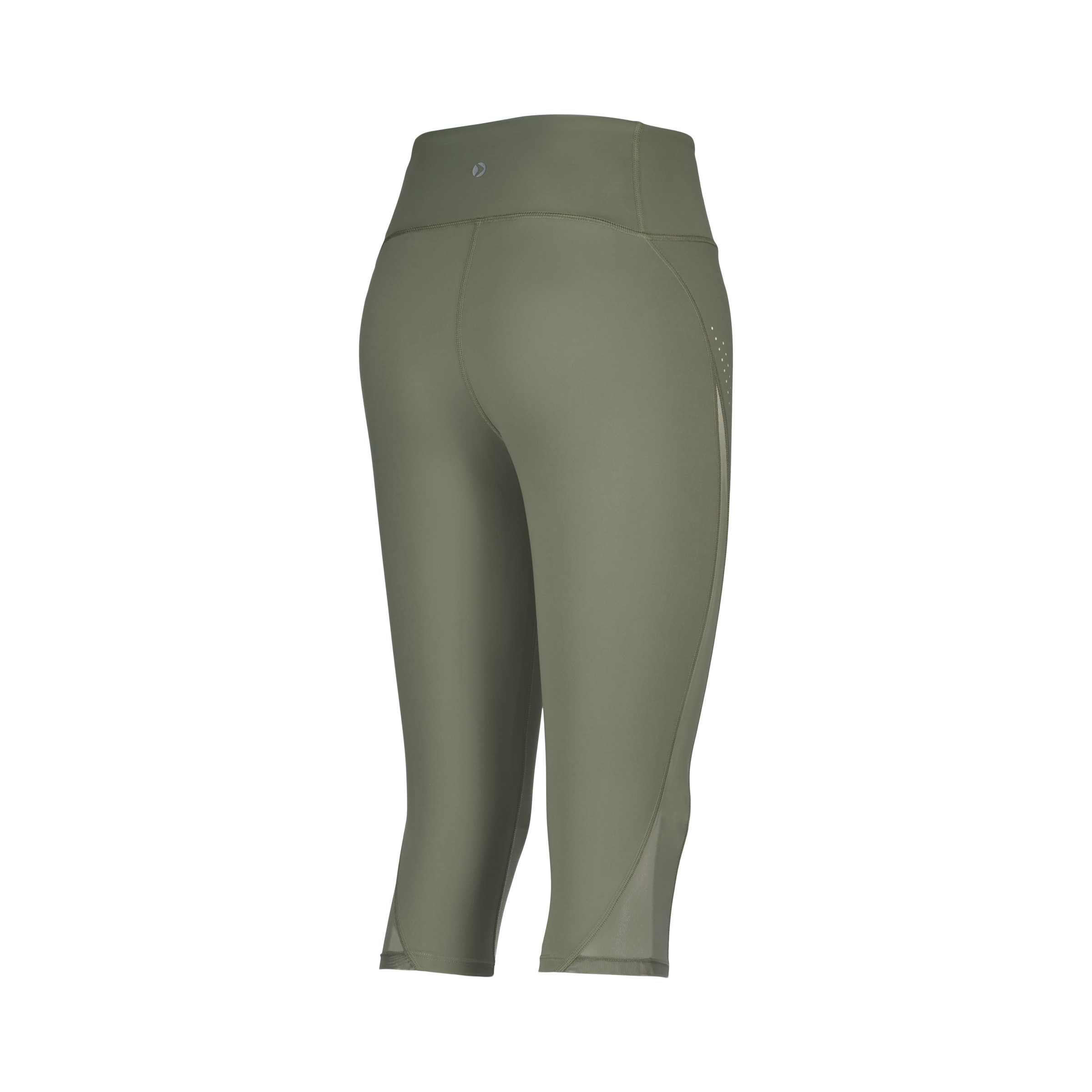 Leggings de Training de Mulher com Mesh Musgo-5