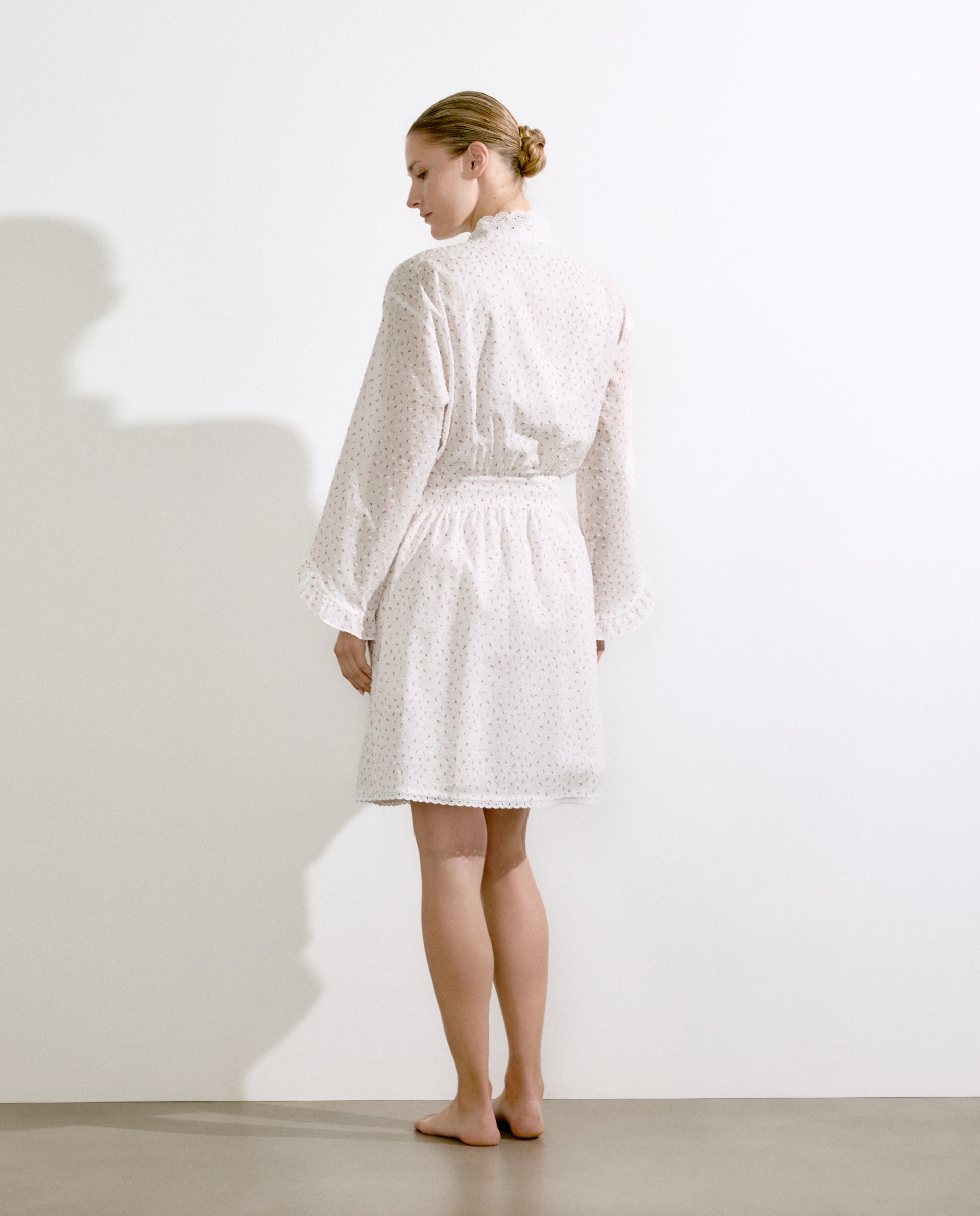 Robe Curto com Laço Rosa-claro-2