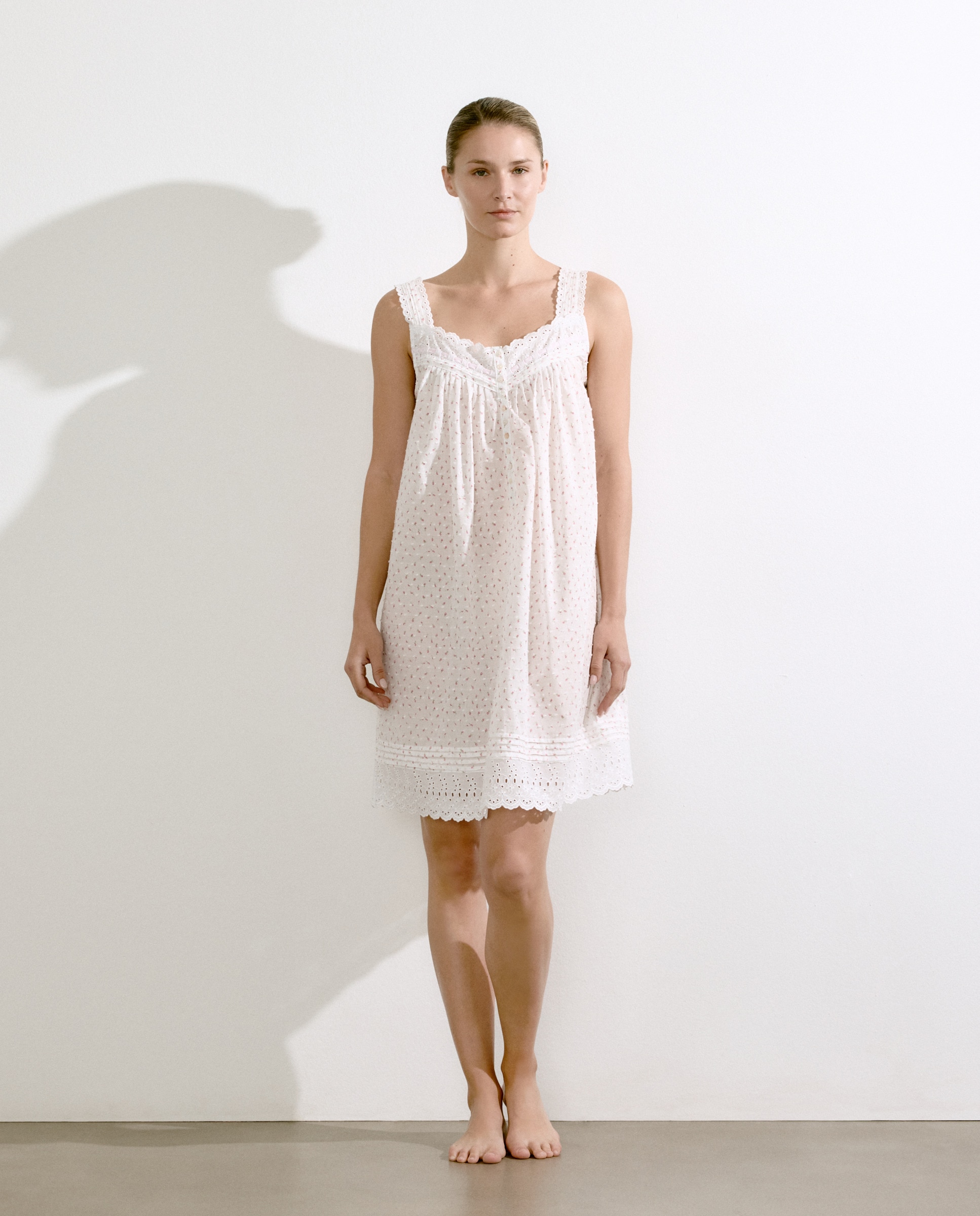 Imagem 0 de Camisa de Dormir de Alças com Pregas