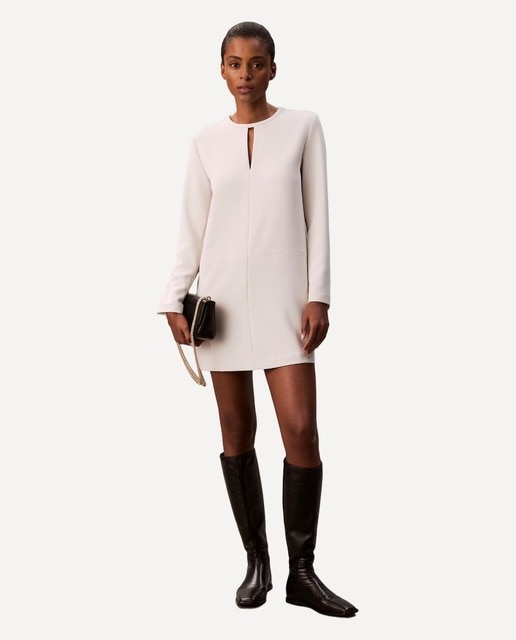 Imagen 0 de Vestido corto crepé