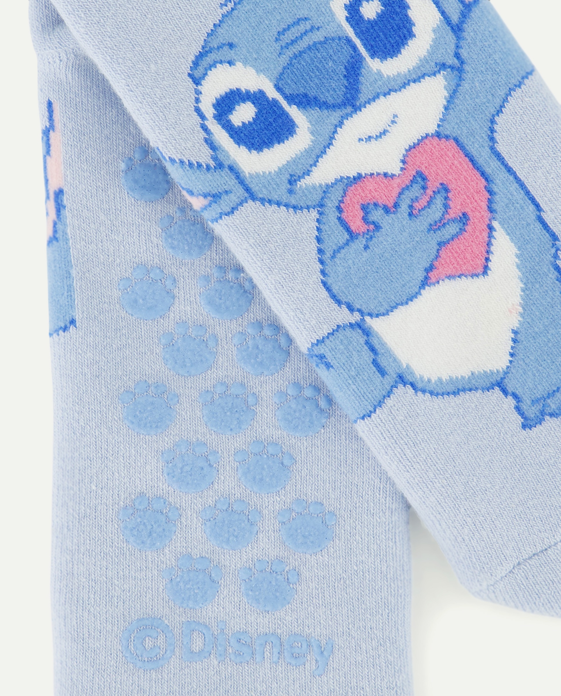 Meias Antiderrapantes Lilo & Stitch Azul-3