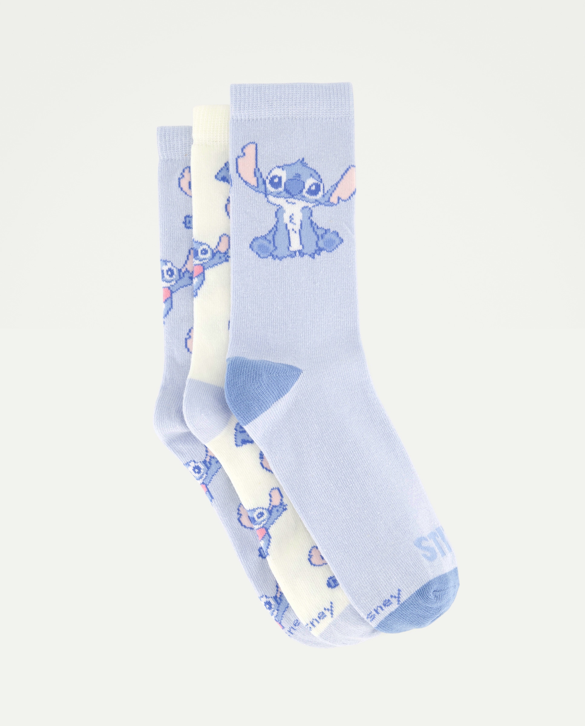 Pack de 3 Pares de Meias Lilo & Stitch Azul-1